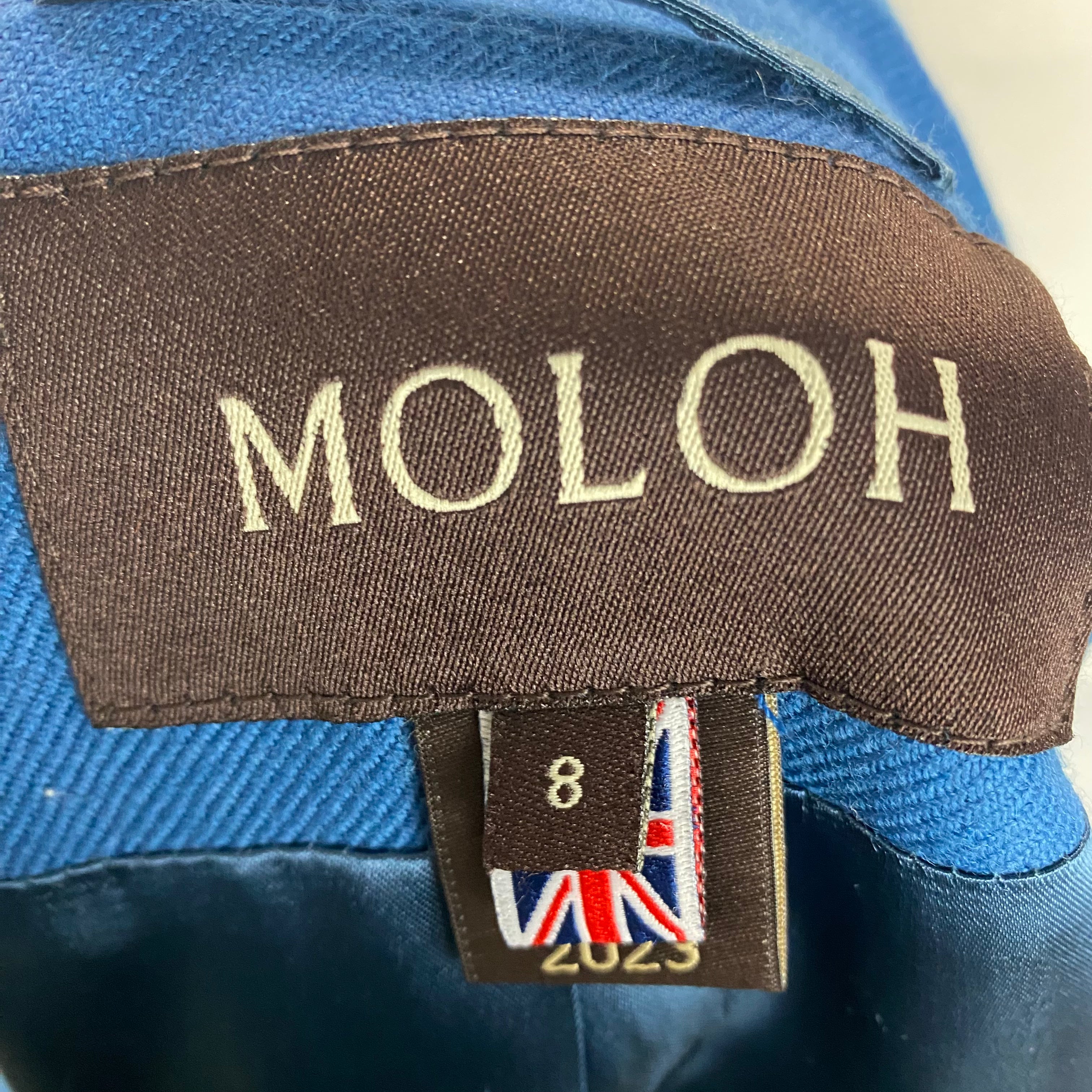 Moloh £675 Blue Wool Single Button Jacket XS