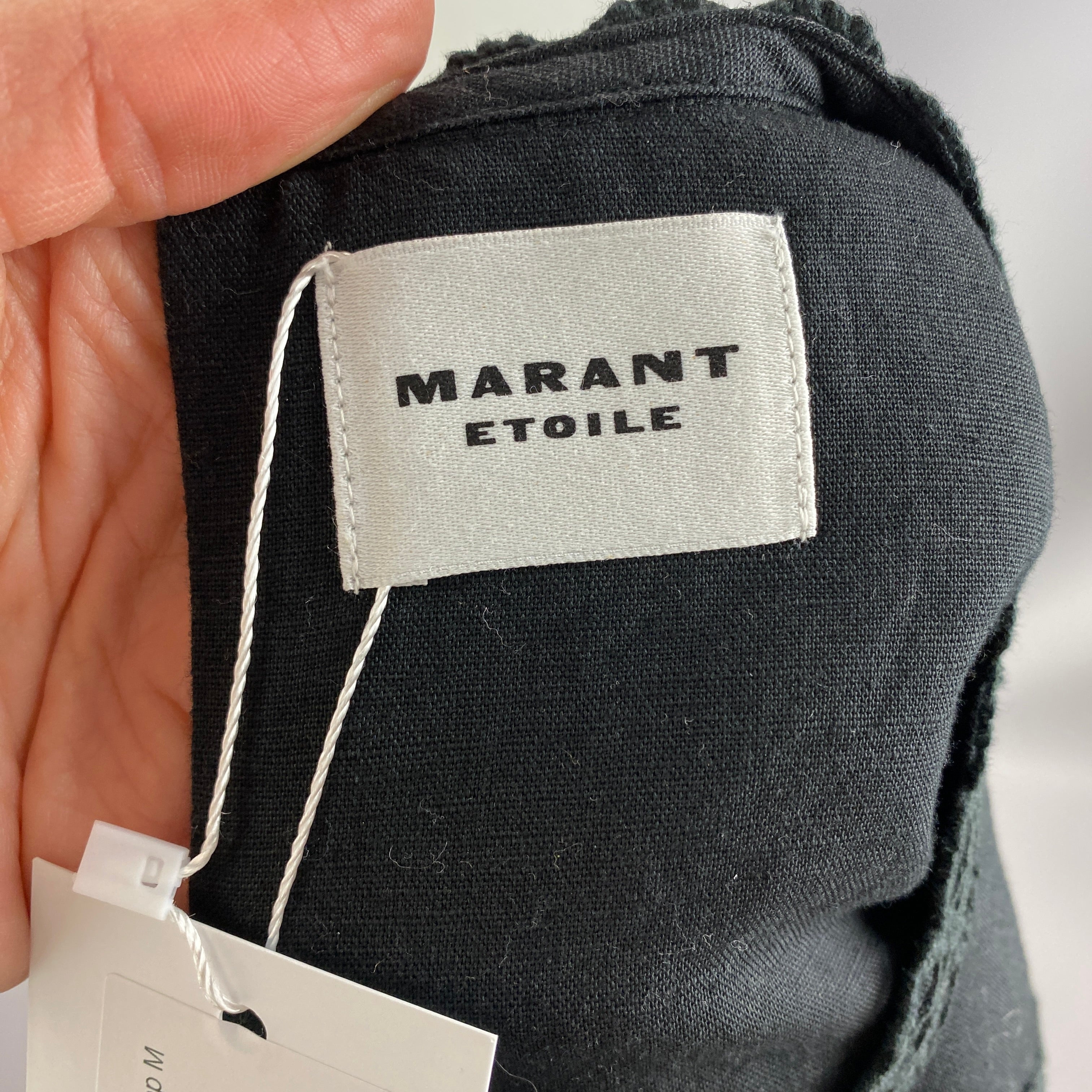 Isabel Marant New Black Crochet Detail Tunic Top M