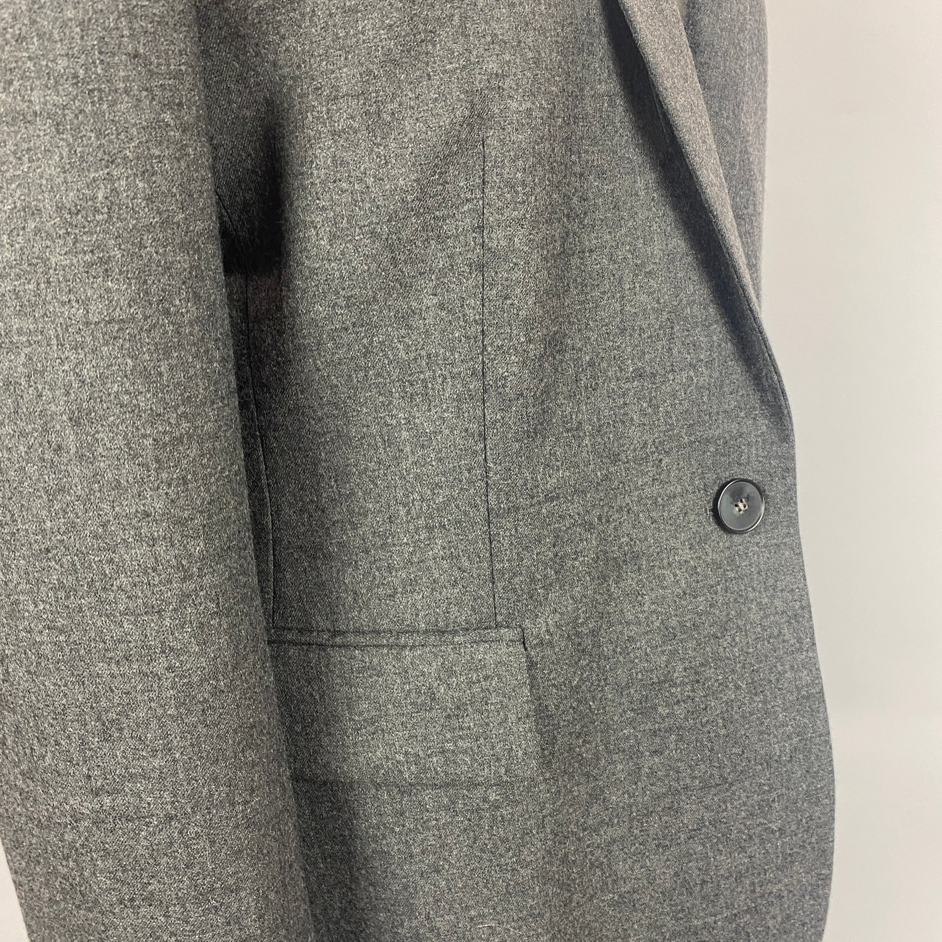 Stella McCartney Charcoal Wool Skinny Lapel Jacket M