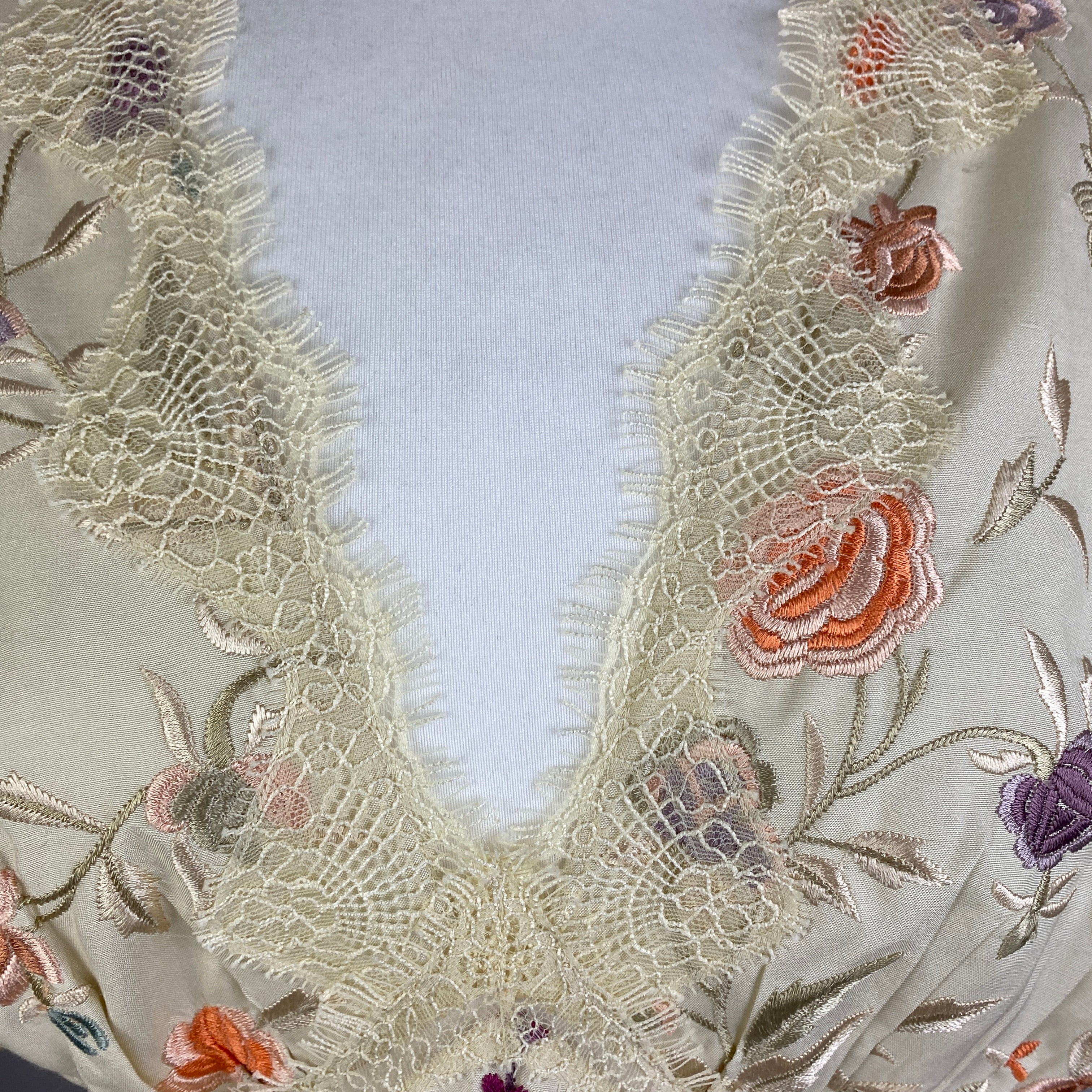 Sea New York New £440 Cream Embroidered Lace Edge Tea Dress L