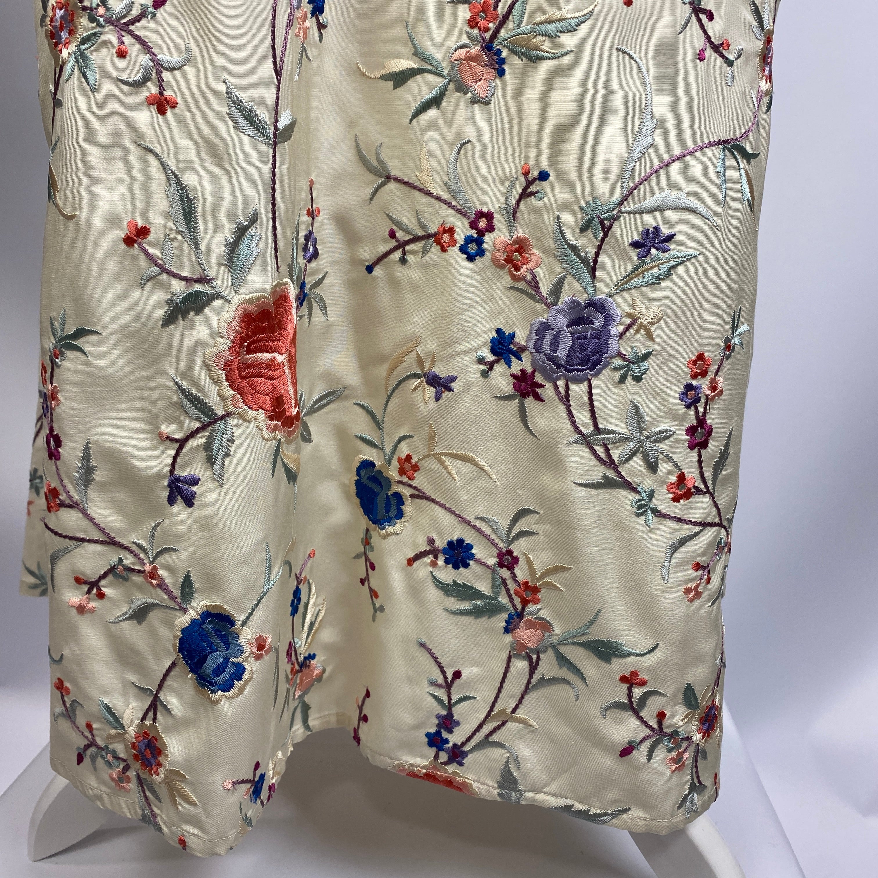 Sea New York New £440 Cream Embroidered Lace Edge Tea Dress L