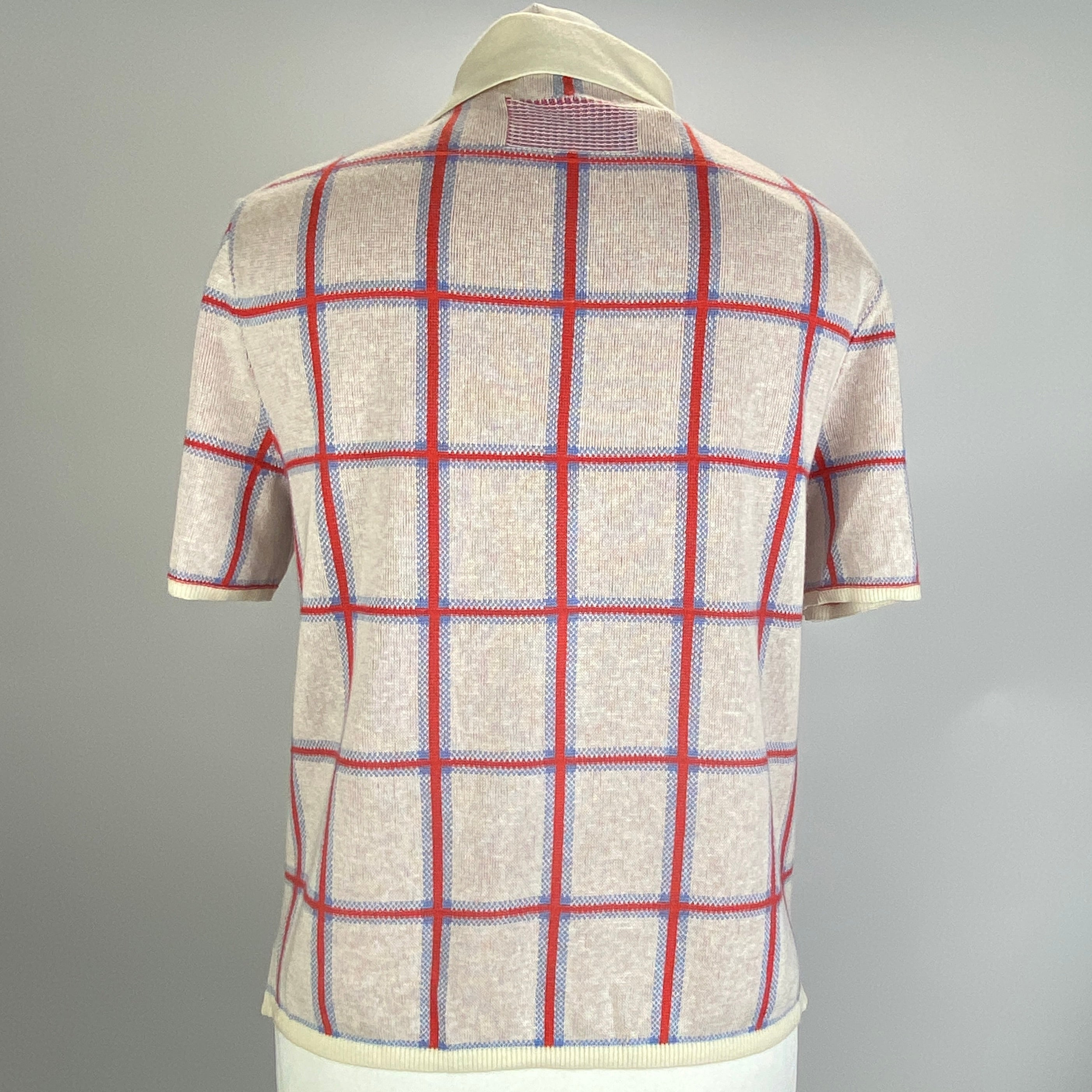 Guest in Residence New £265 Ivory Check Picnic Shirt XS