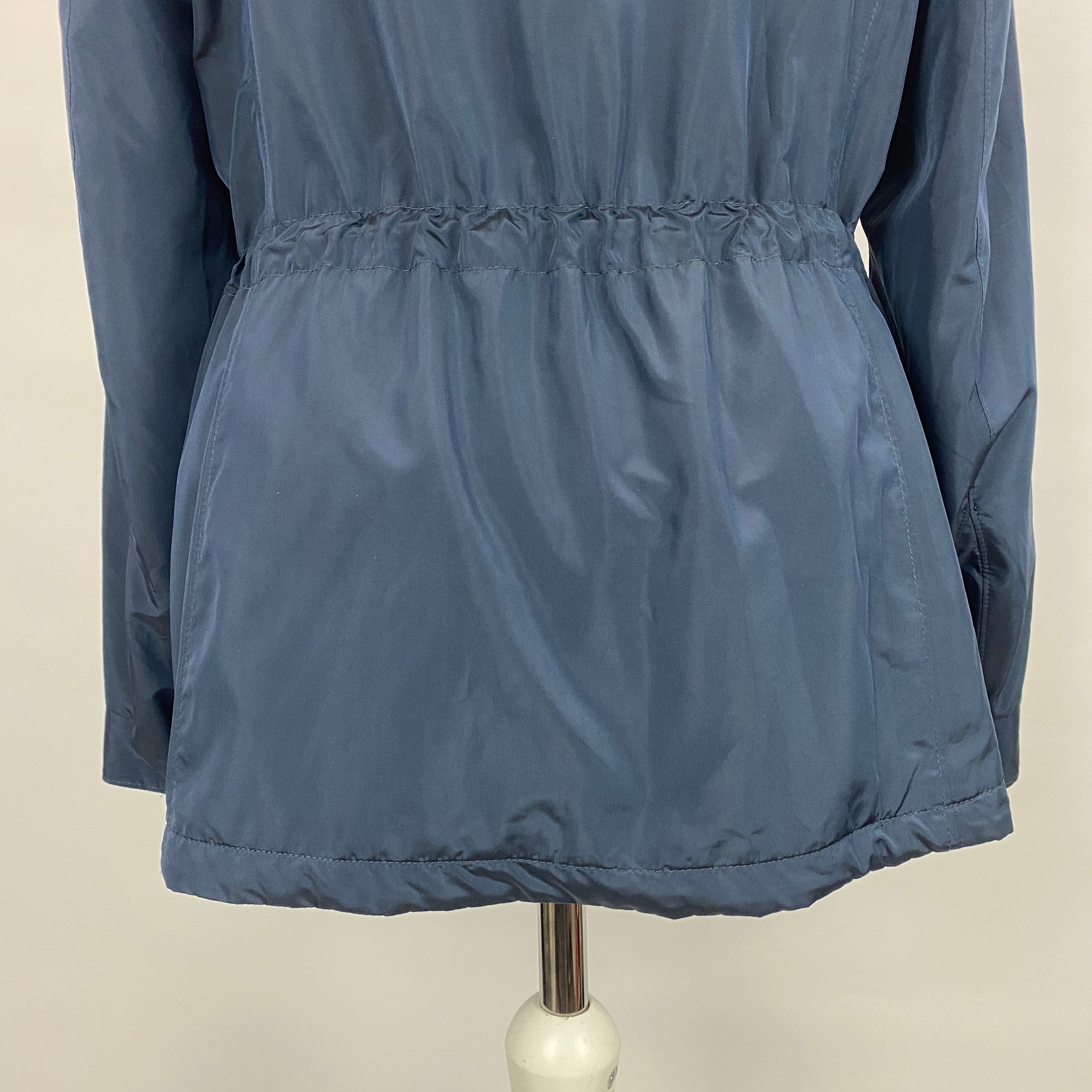 Loro Piana £3450 Navy Drawstring Cashmere-Lined Anorak M