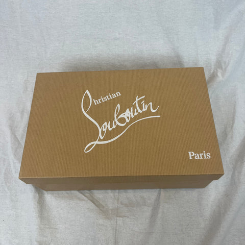 Christian Louboutin $690 Tan Leather Platform Heels 37