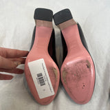 Fendi Black & Cream Patent Leather Heels 37