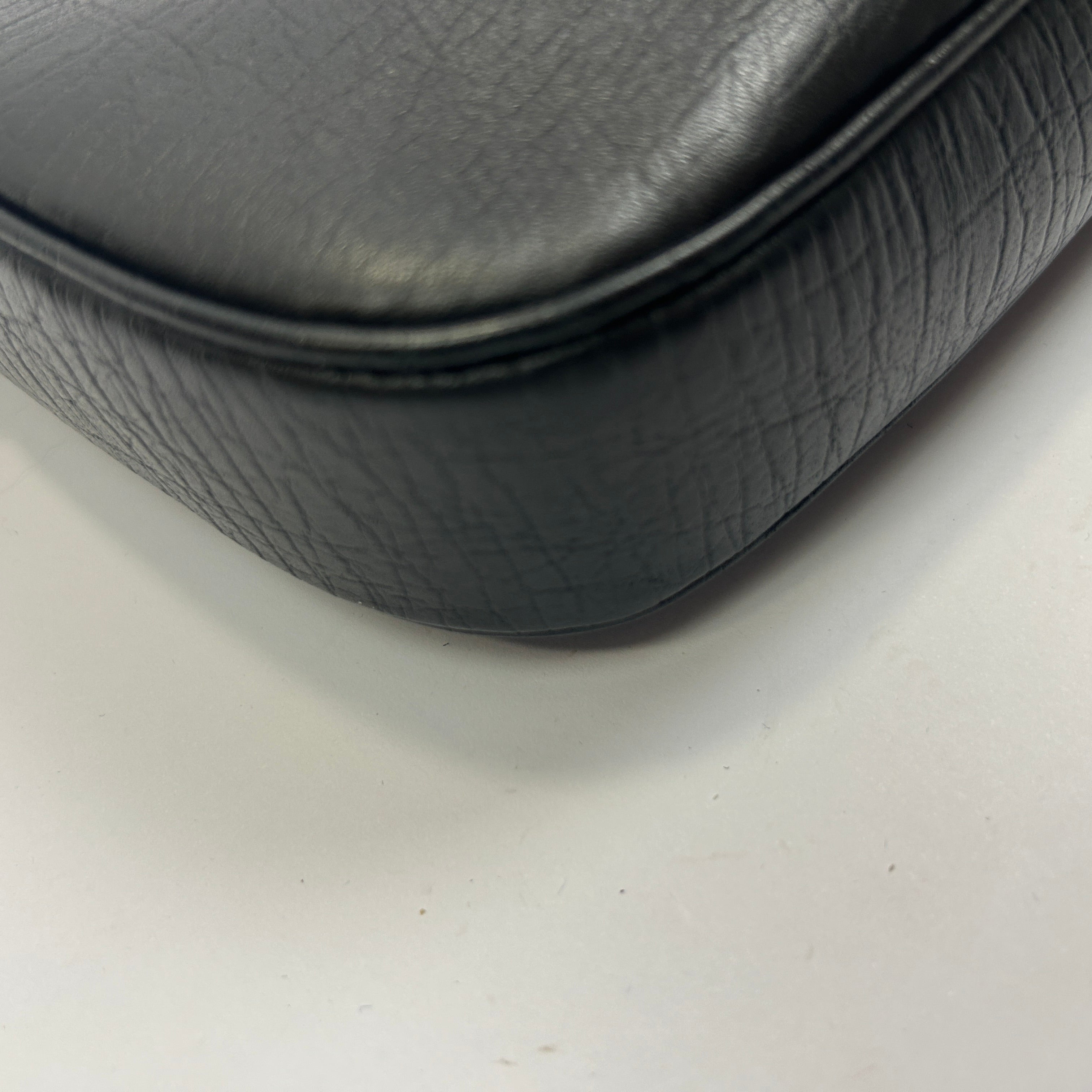 Gucci Vintage Black Monogram Jackie Sherry Line Bag