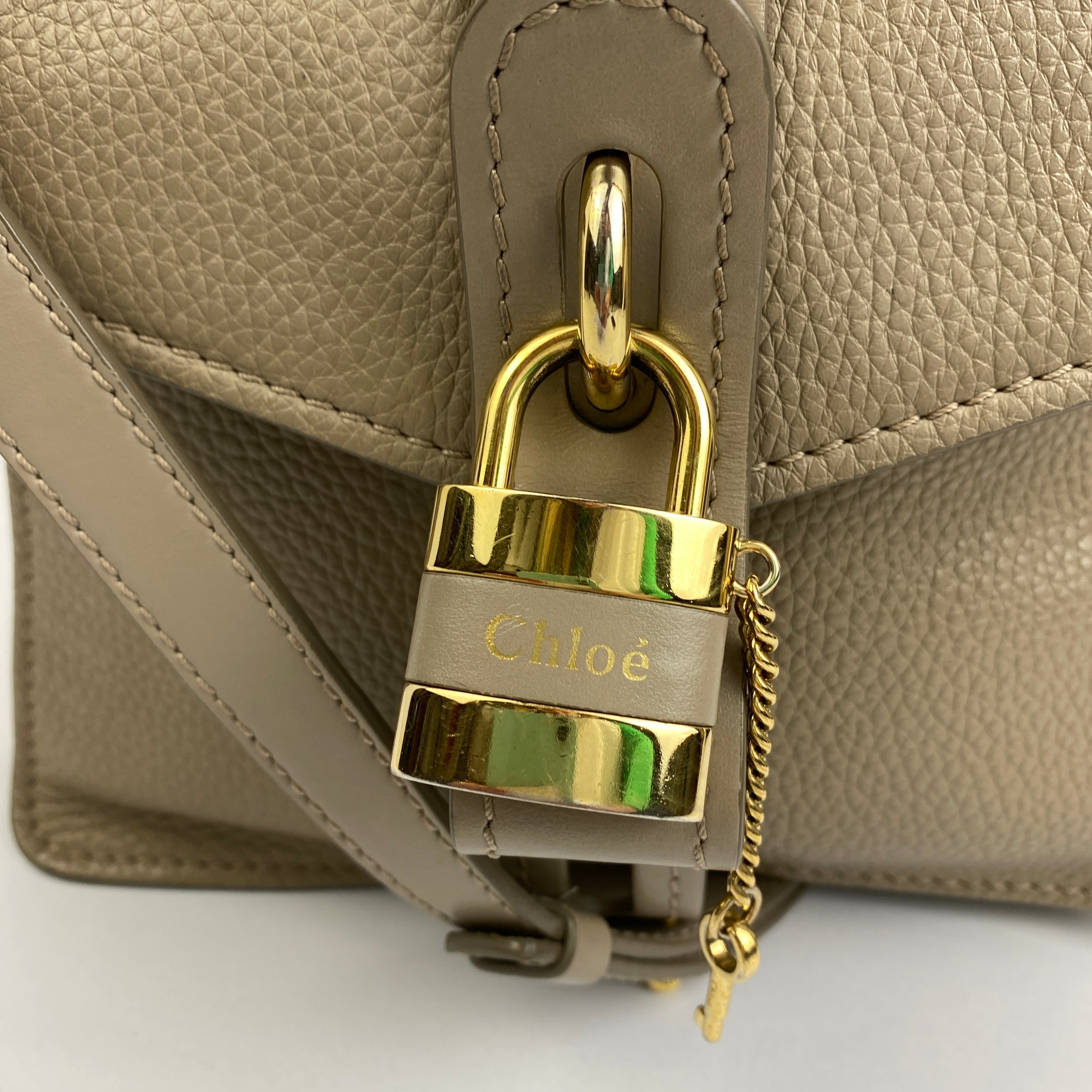 Chloe £1690 Motty Grey Small Aby Day Bag