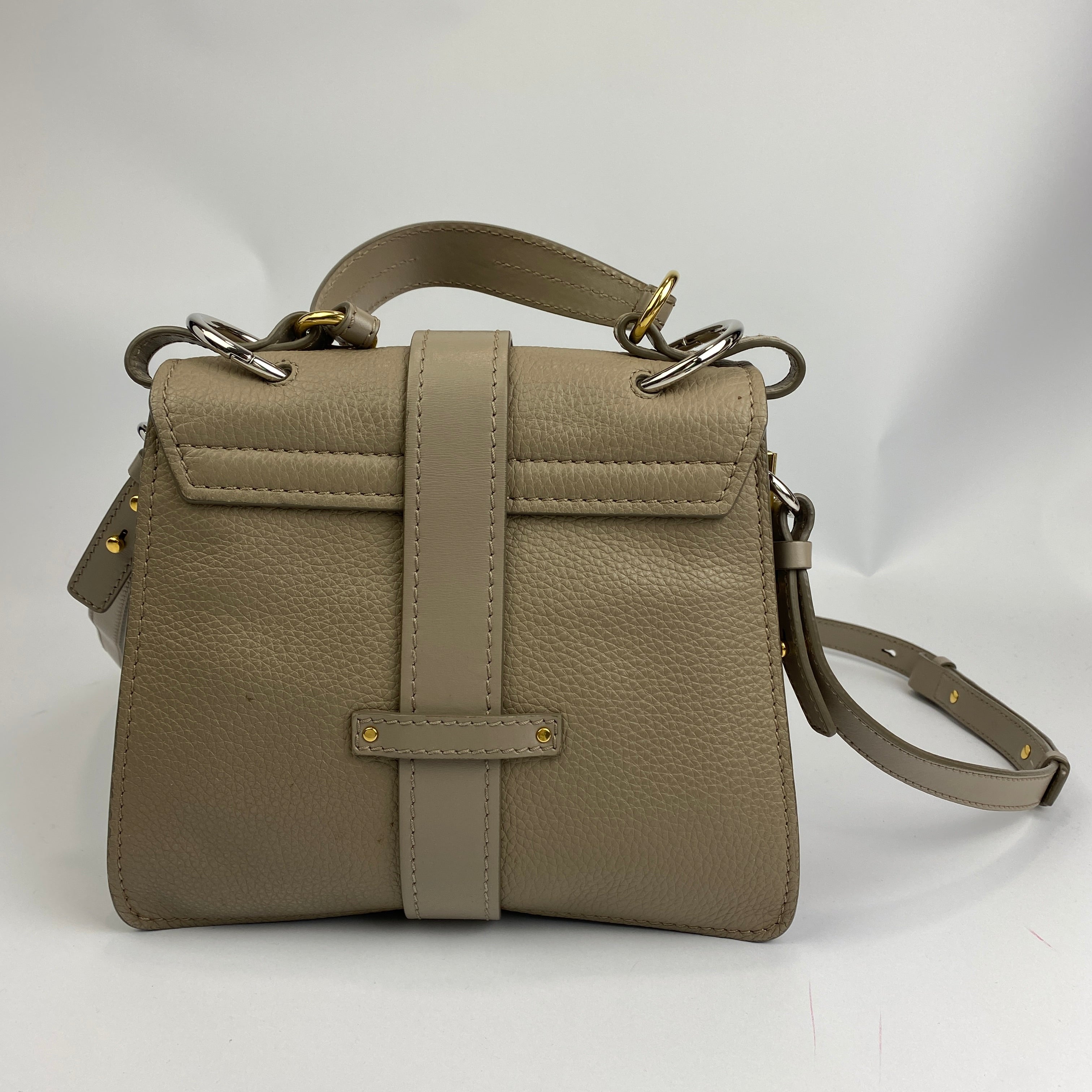 Chloe £1690 Motty Grey Small Aby Day Bag