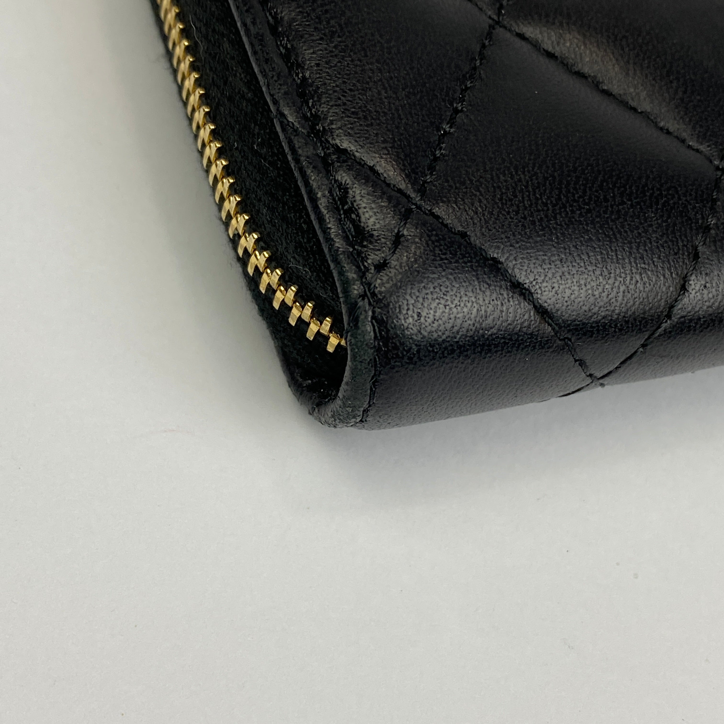 Chanel Black Lambskin Classique Timeless Coin Purse