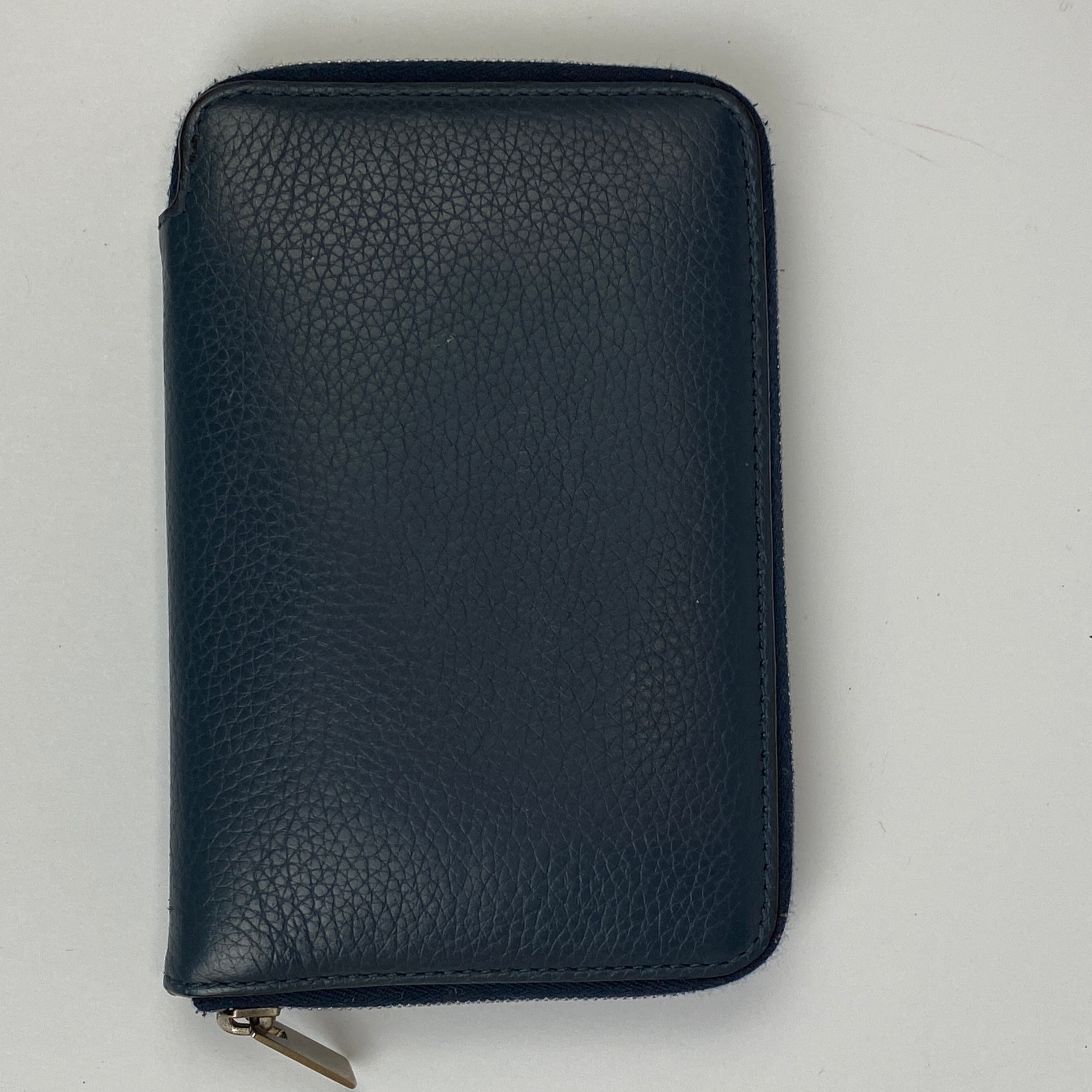 Celine Navy Calfskin Ziparound Wallet