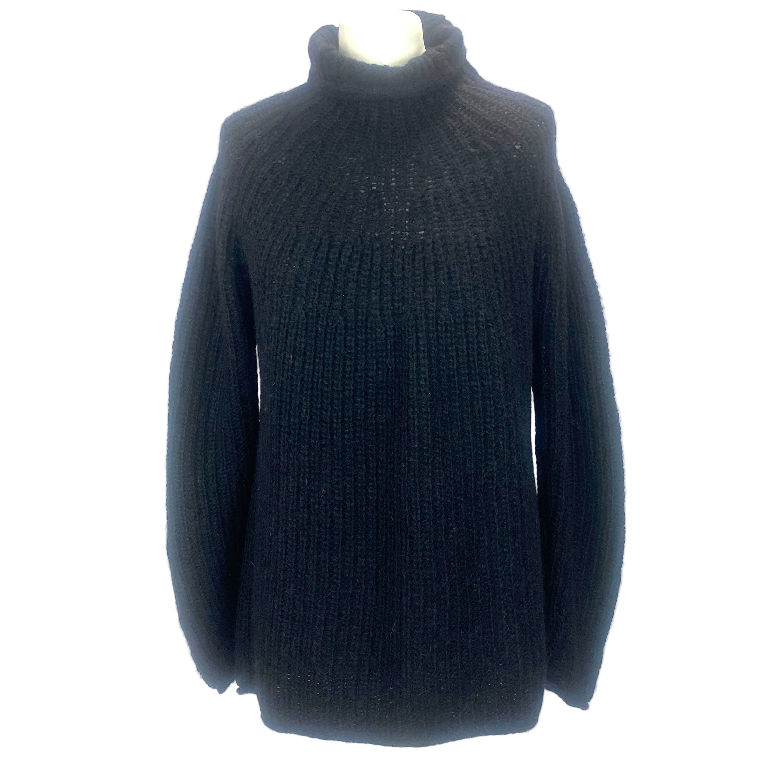 Rag & Bone £665 Black Alpaca & Wool Roll Neck Sweater M