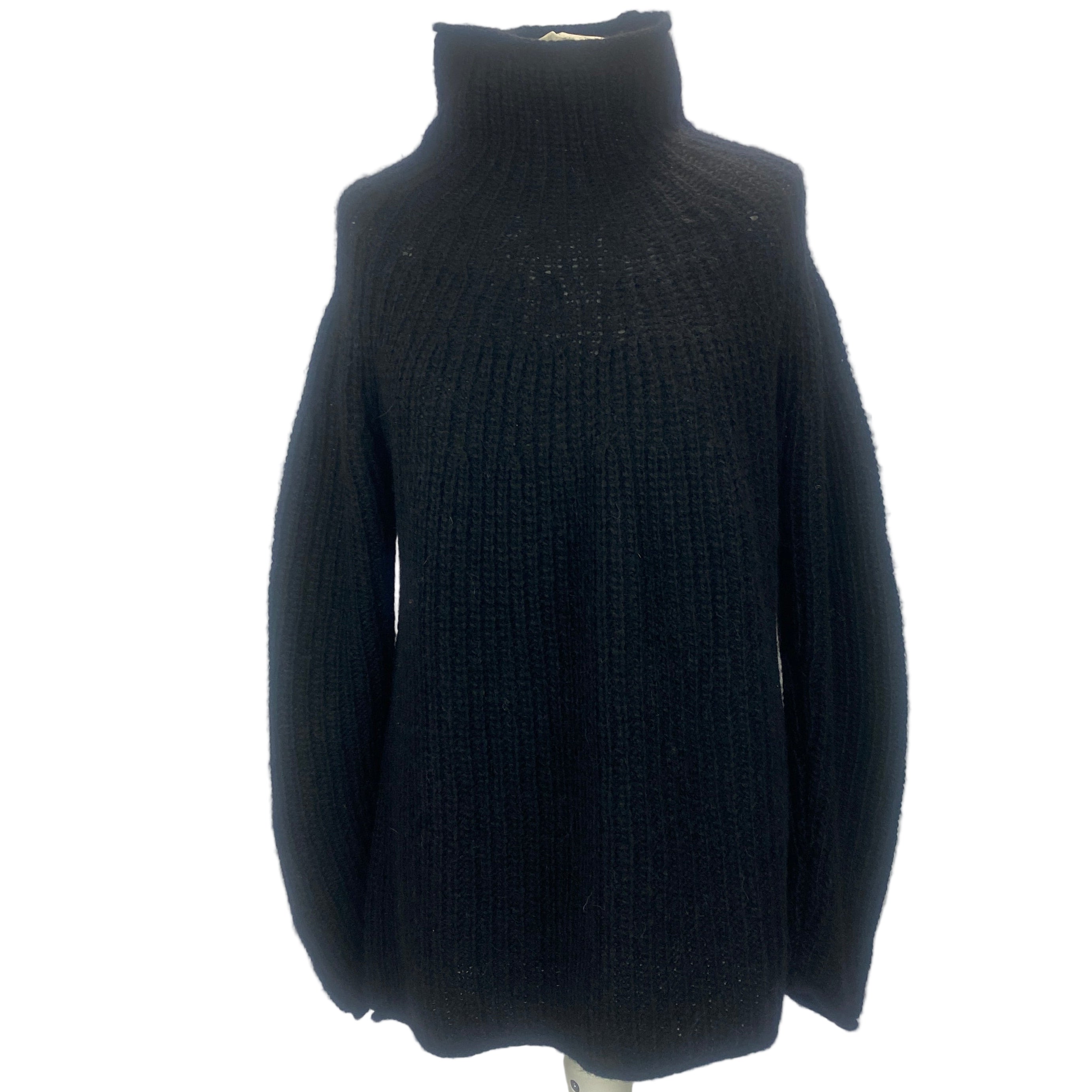 Rag & Bone £665 Black Alpaca & Wool Roll Neck Sweater M