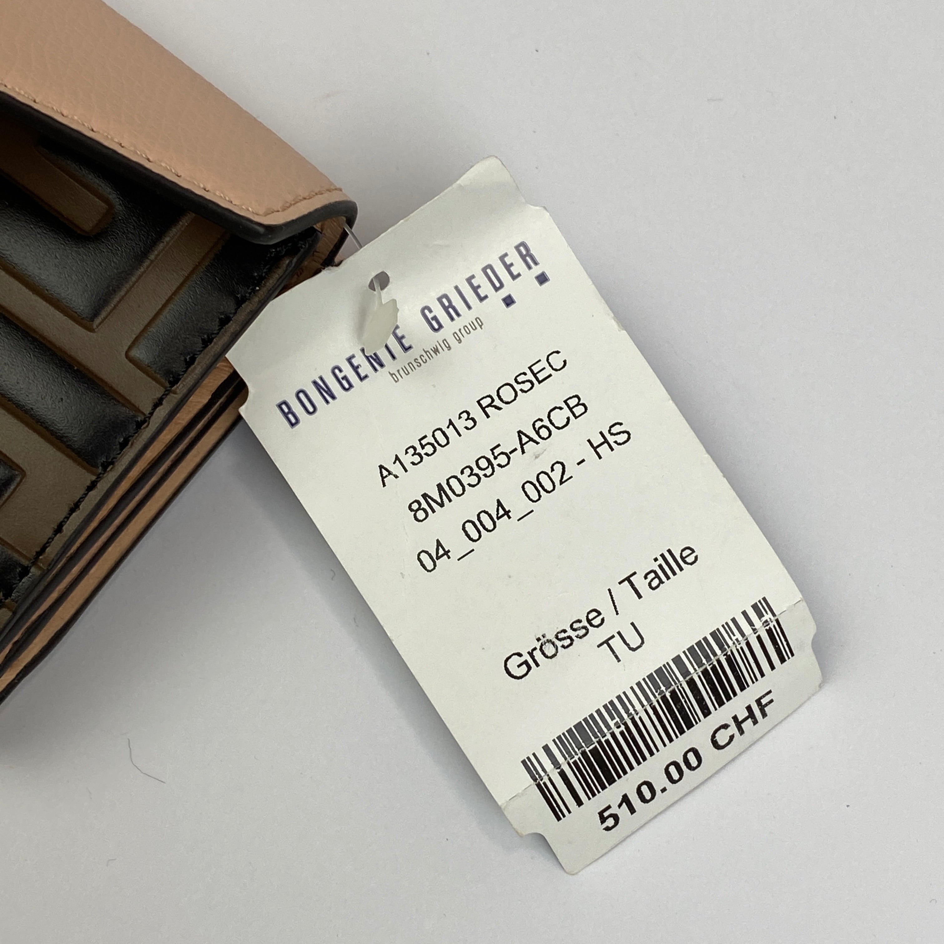 Fendi New £480 Nude & Tan F is Fendi Trifold Wallet