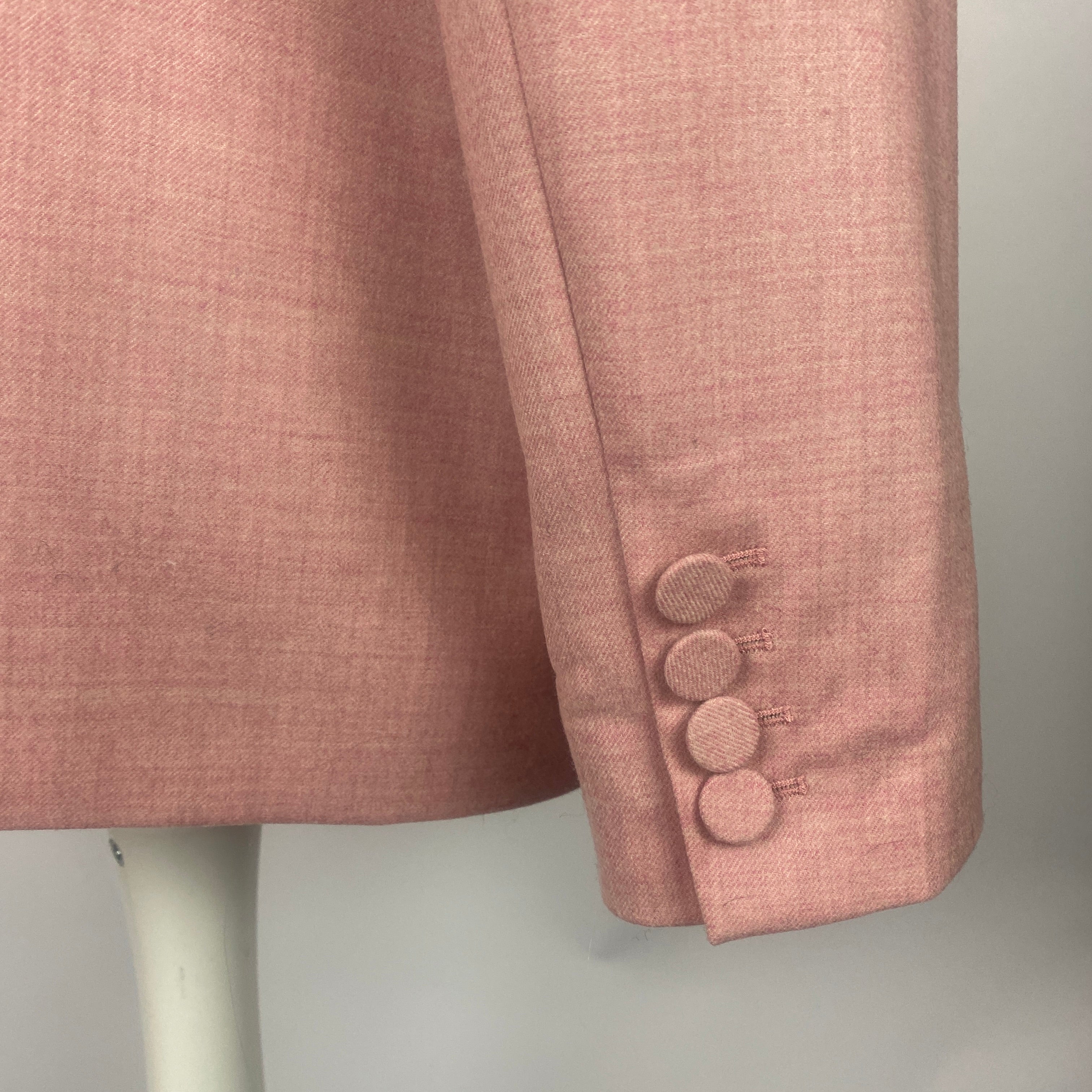 Roksanda £1400 Sugar Pink Stretch Wool Jacket XL