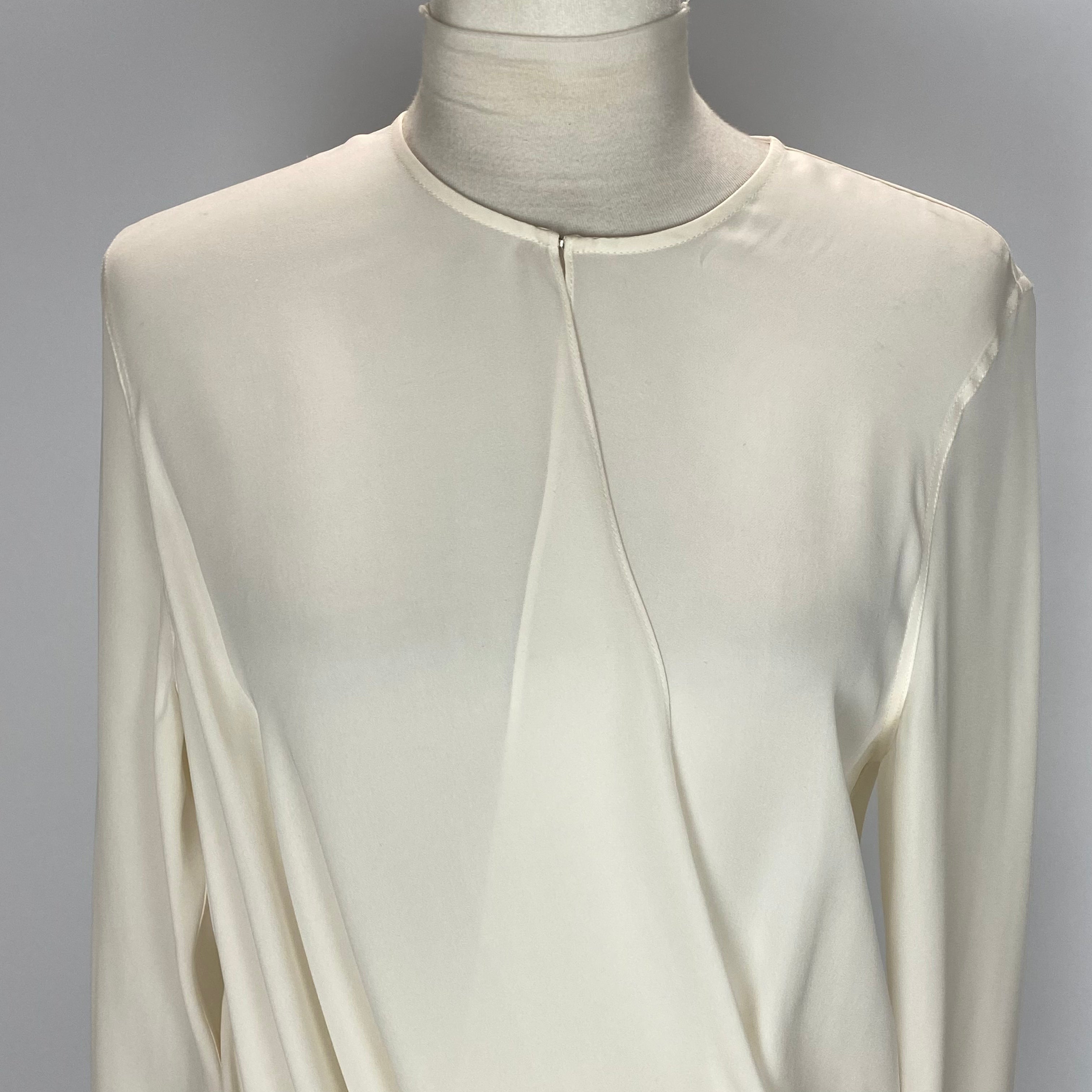 Rag & Bone Ivory Silk Drape Blouse M