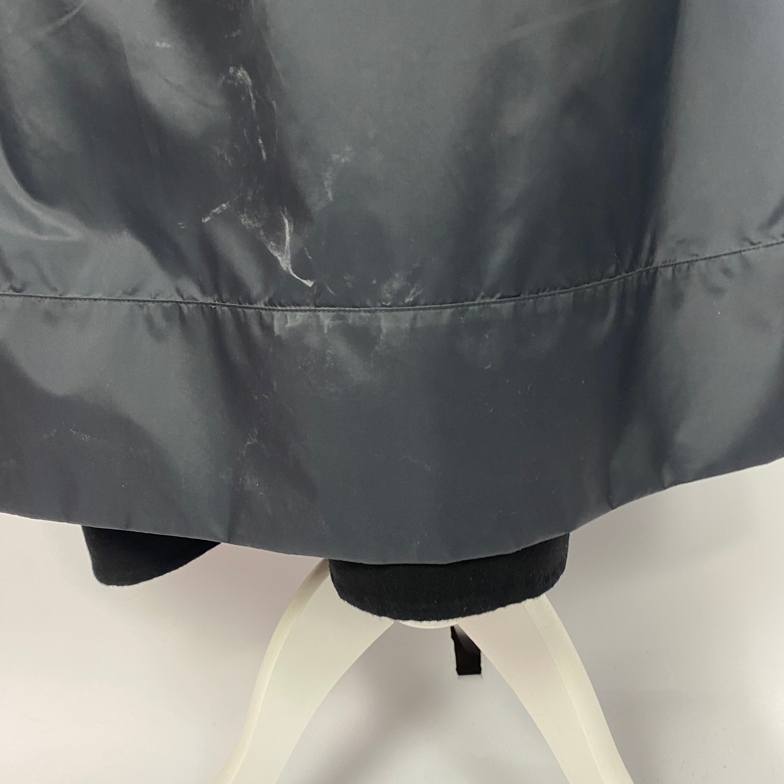 Loewe £1200 Navy Nylon Belted Raincoat with Wool Liner M