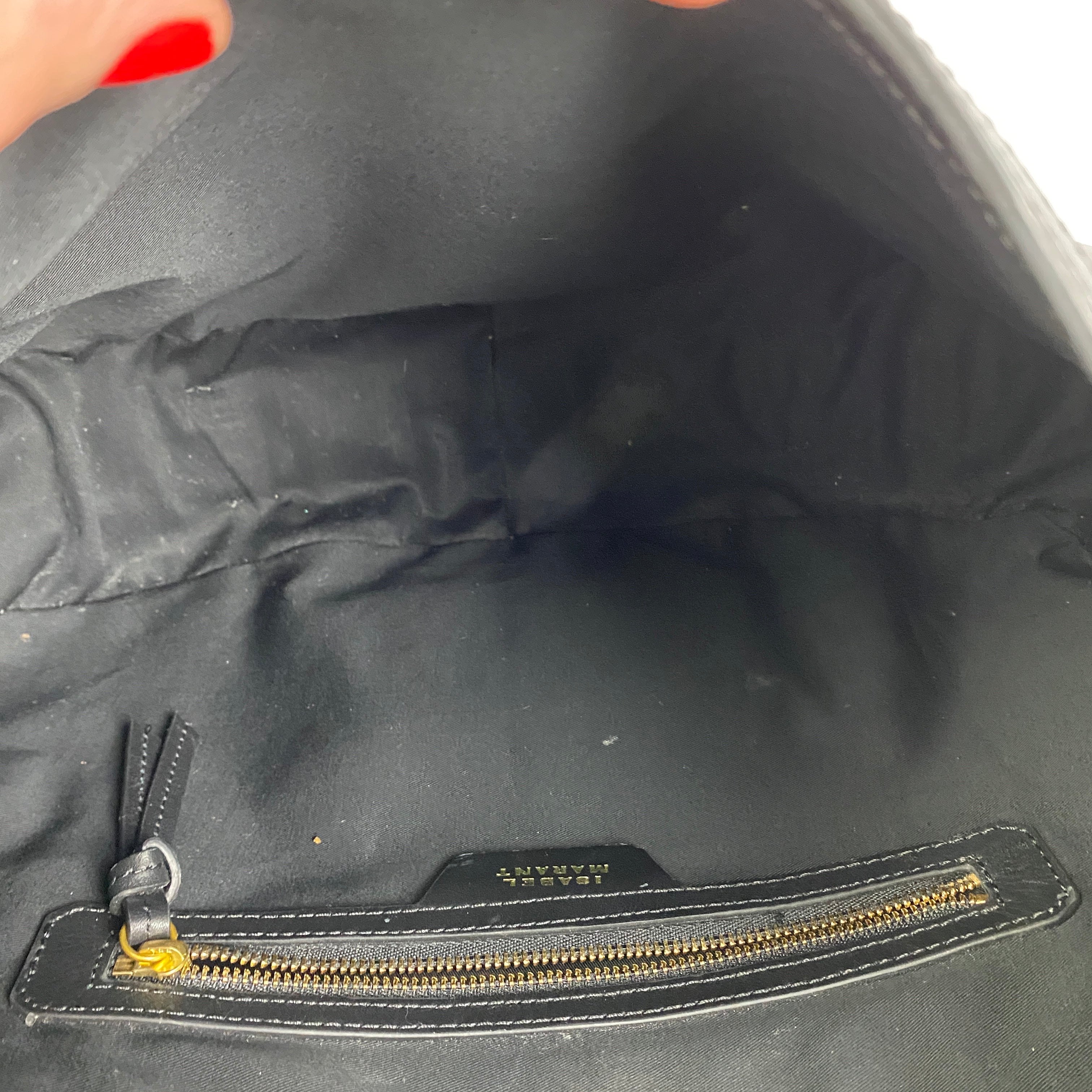 Isabel Marant £890 Black Suede Sierra Crossbody Bag