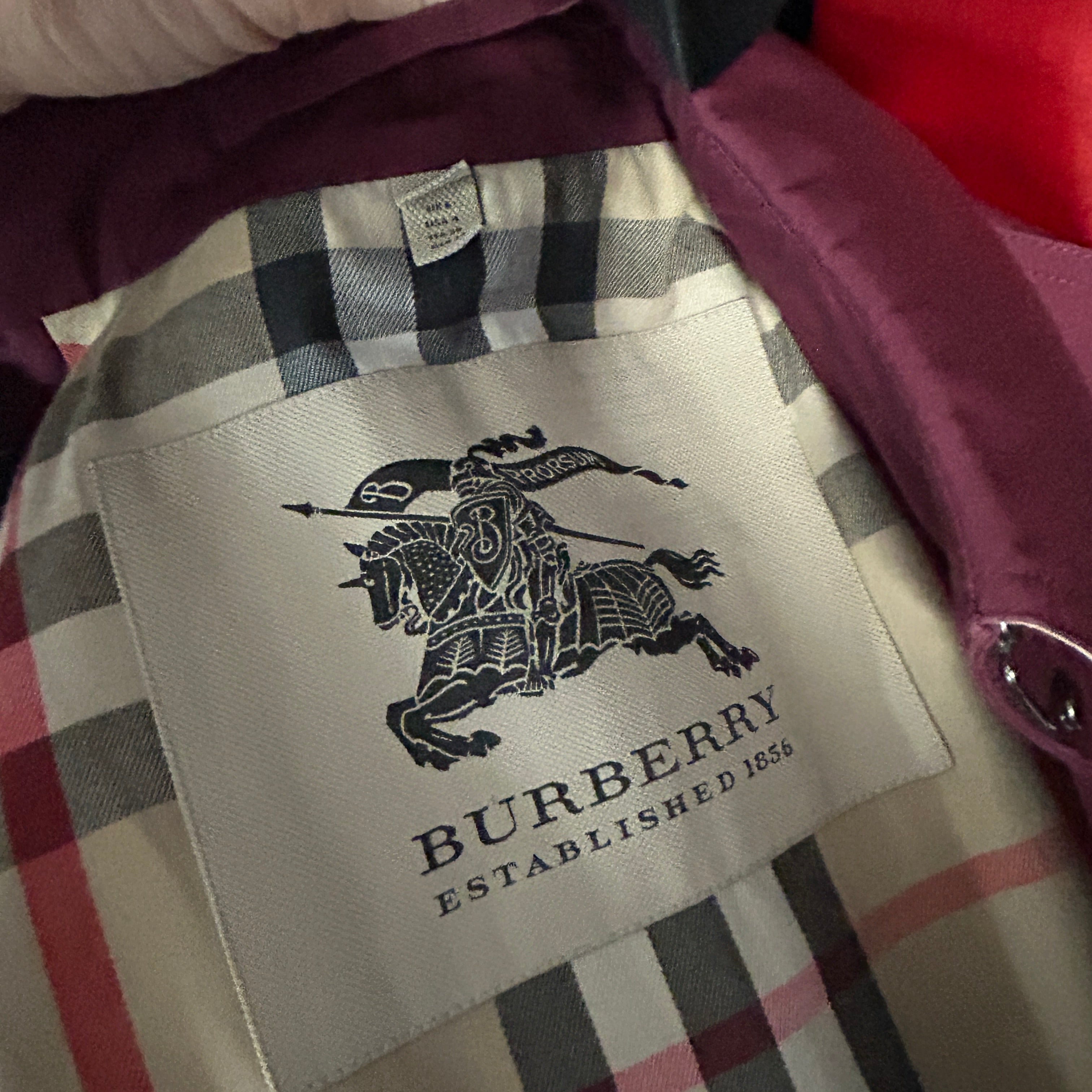 Burberry Raspberry Kensington Trench Coat XXS