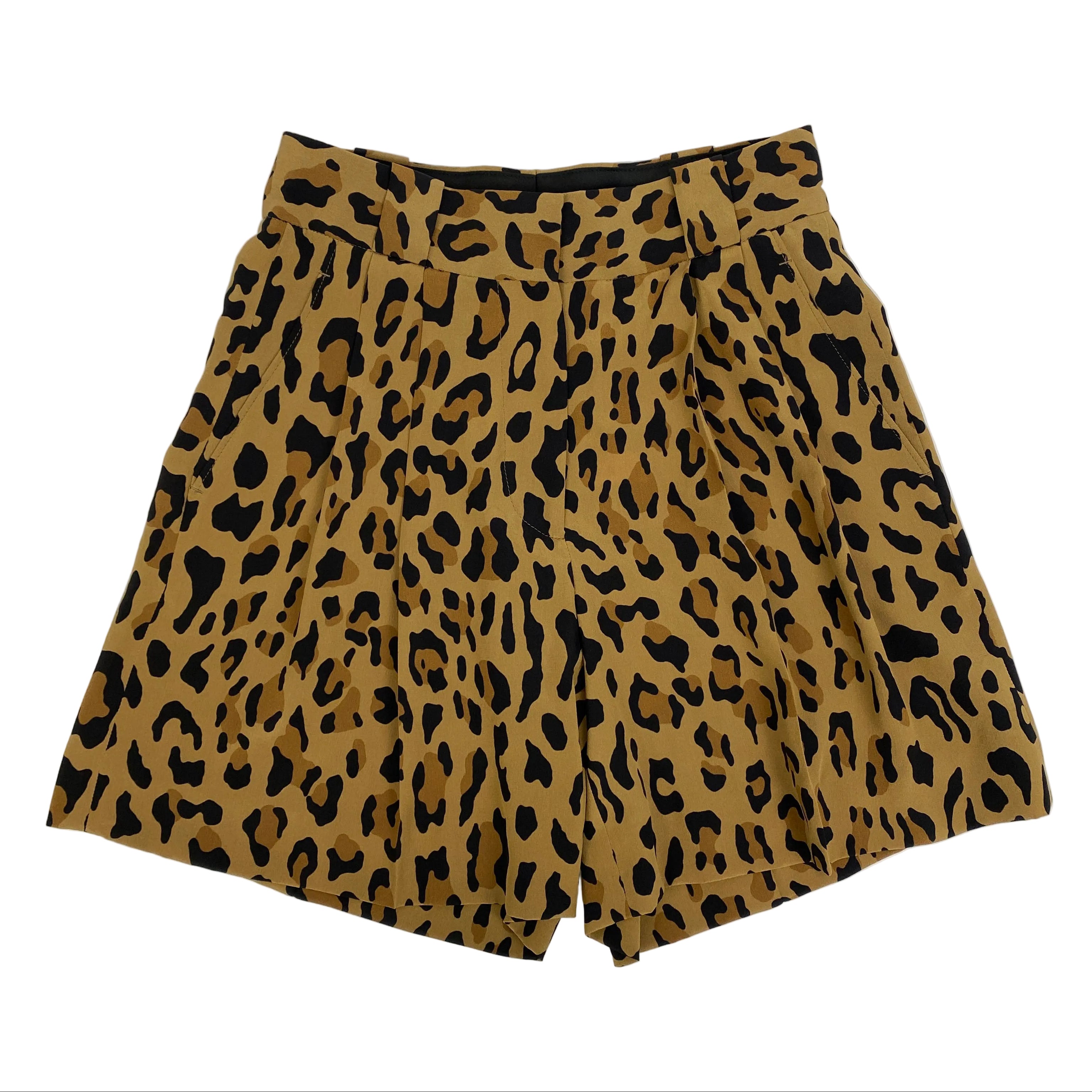 Blaze Milano New Camel Simba Silk Shorts XXS