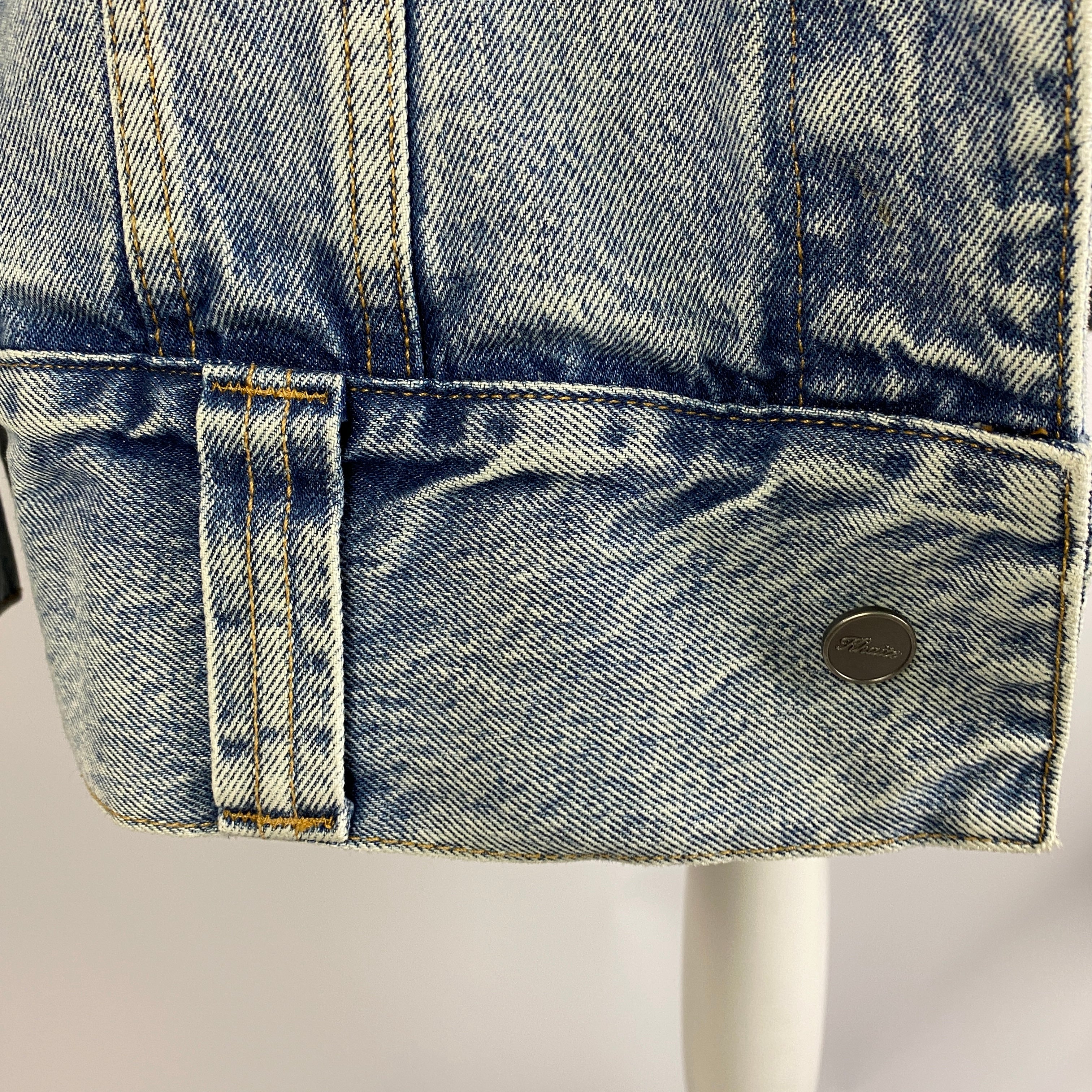 Khaite New £870 Oversized Washed Denim Jacket XS/S