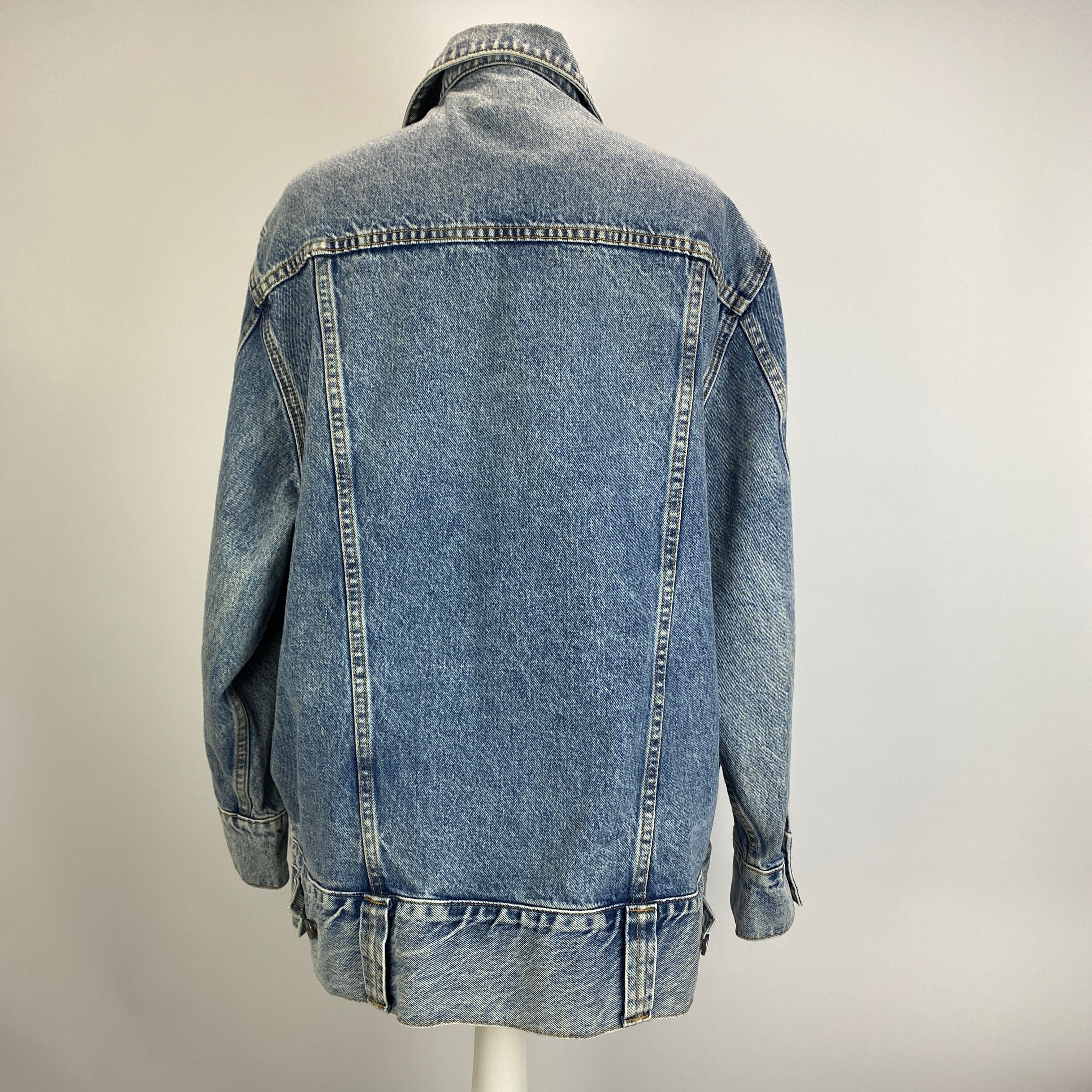 Khaite New £870 Oversized Washed Denim Jacket XS/S