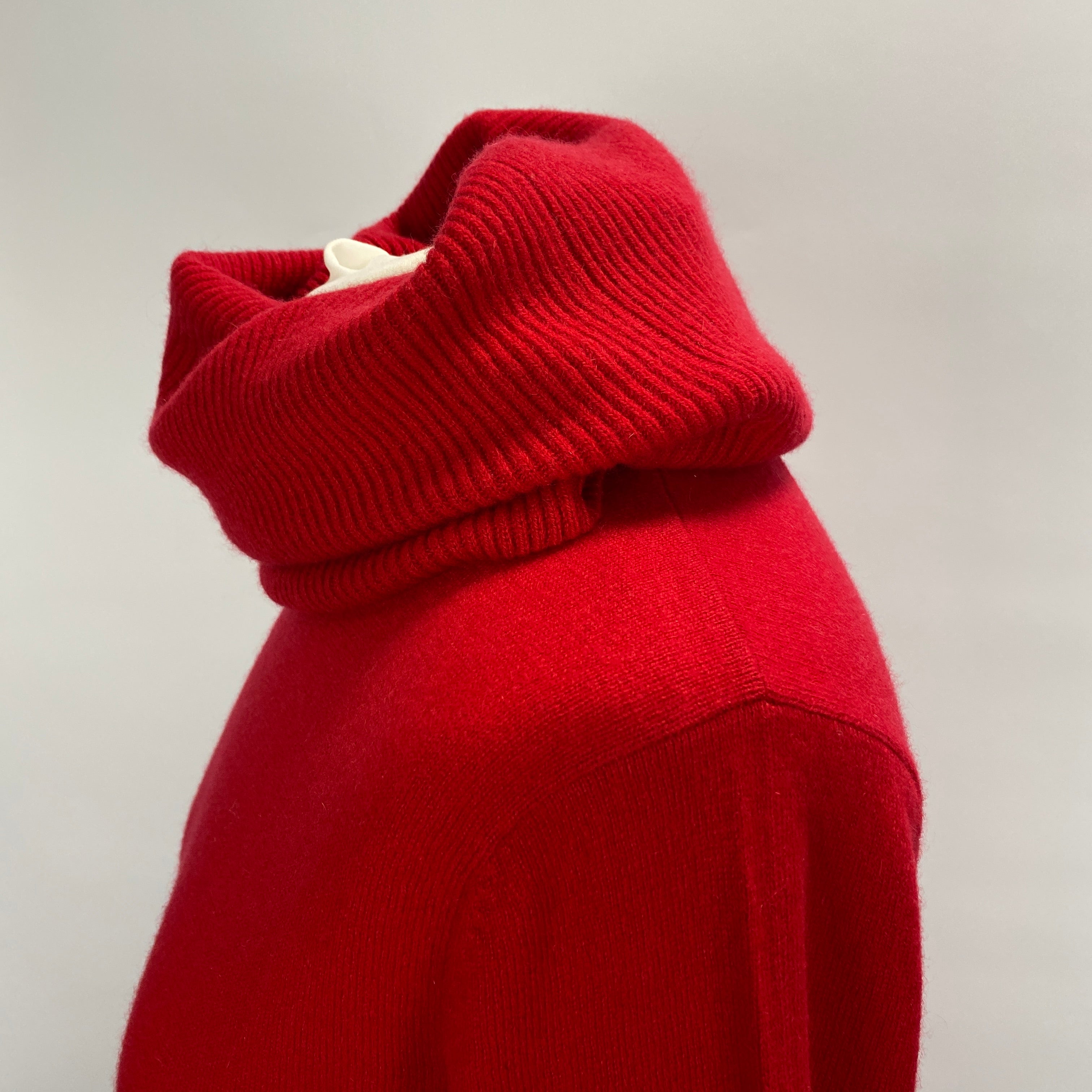 Joseph New Scarlet Pure Cashmere Knit Roll Neck M