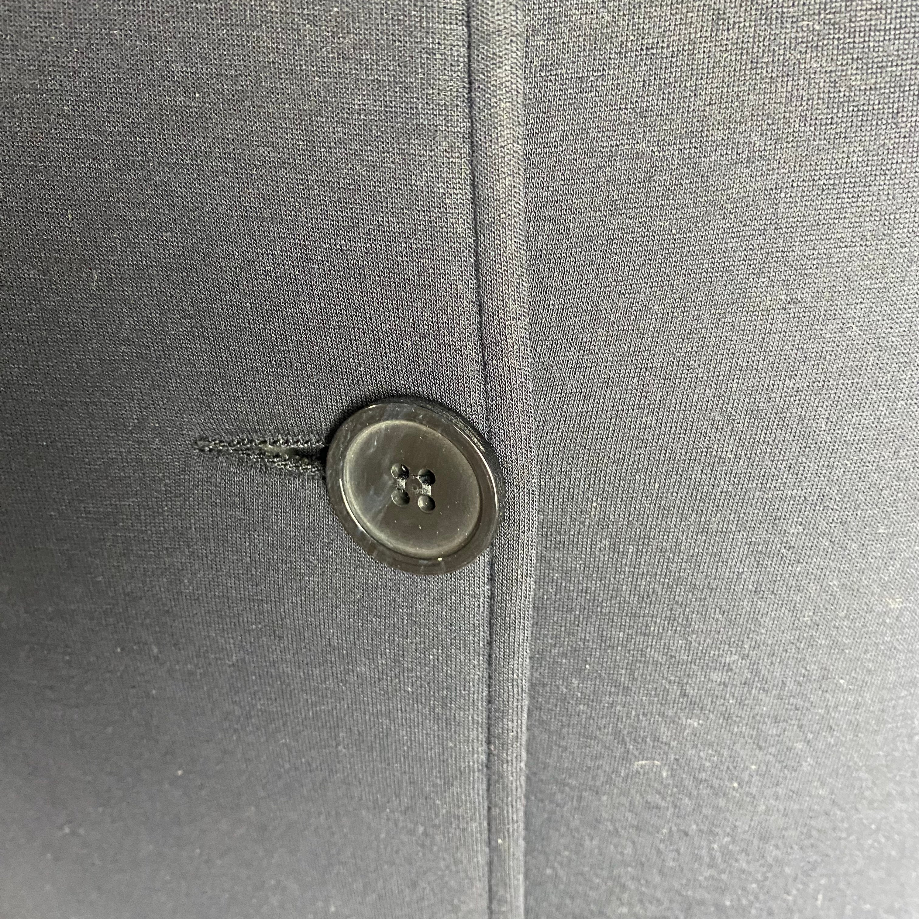 Weekend Max Mara Navy Scuba Jersey Car Coat XL