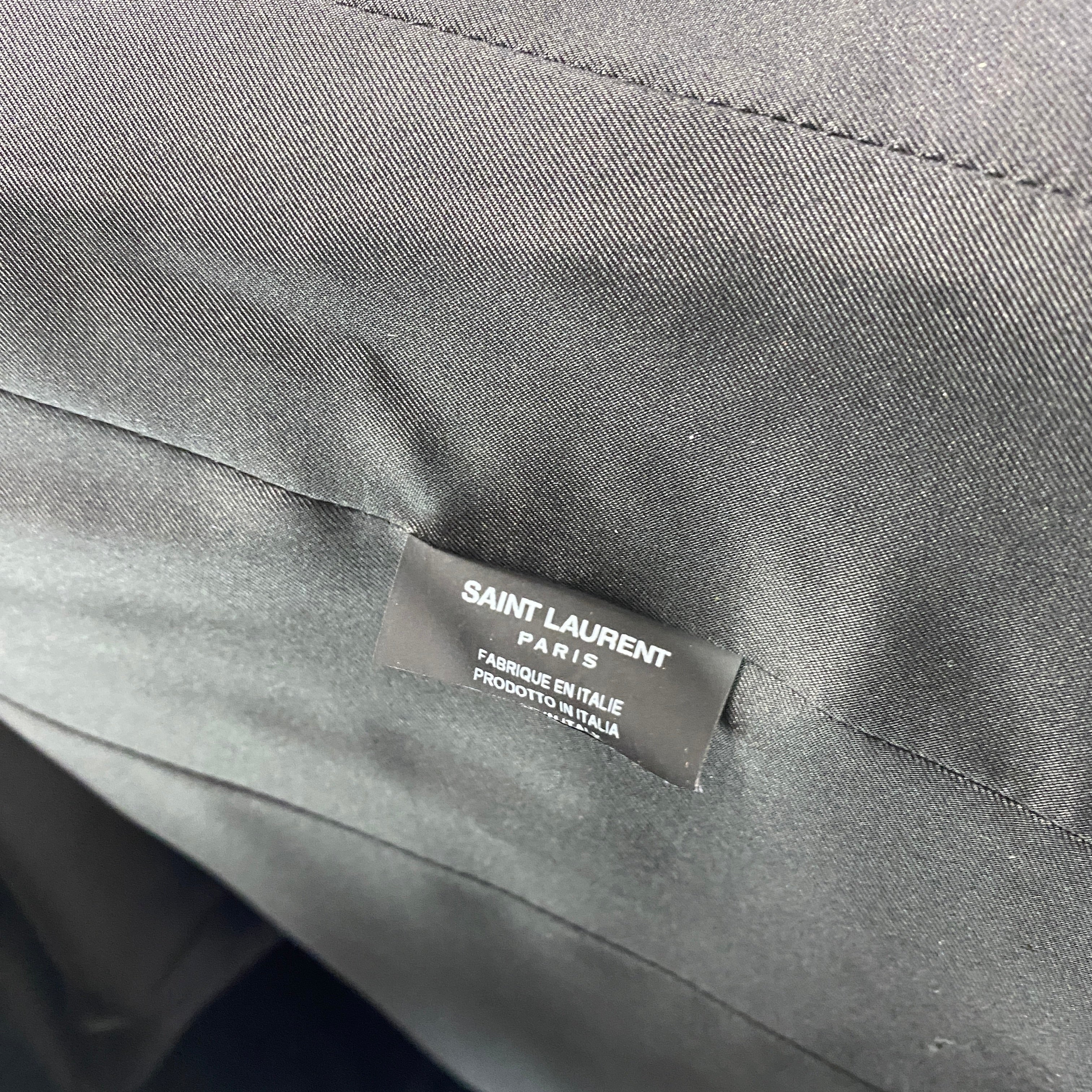 Saint Laurent New Black & Gold Sequin Jacket XS