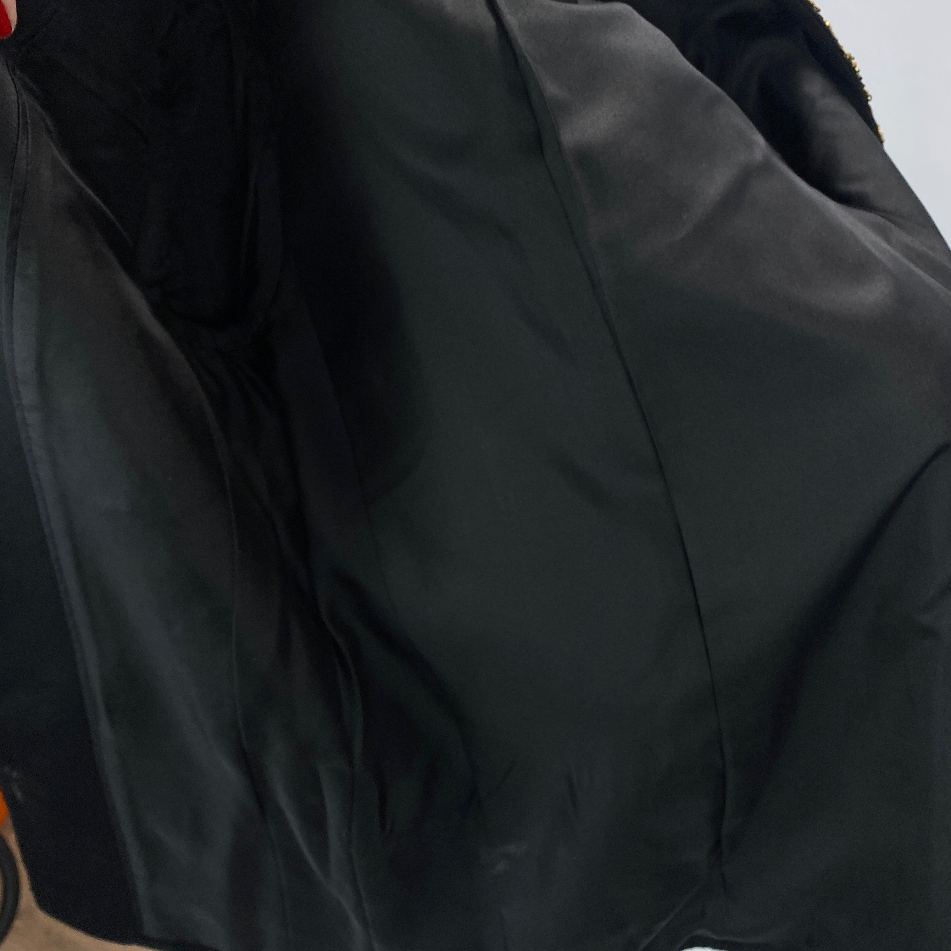 Saint Laurent New Black & Gold Sequin Jacket XS