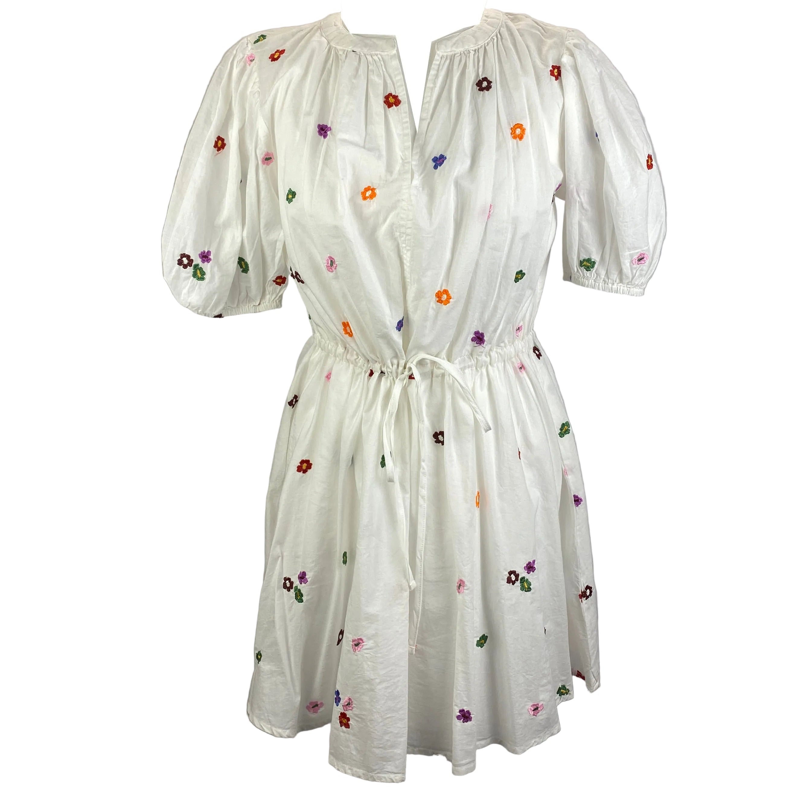 Velvet New £135 Embroidered Cotton Midi Dress XS