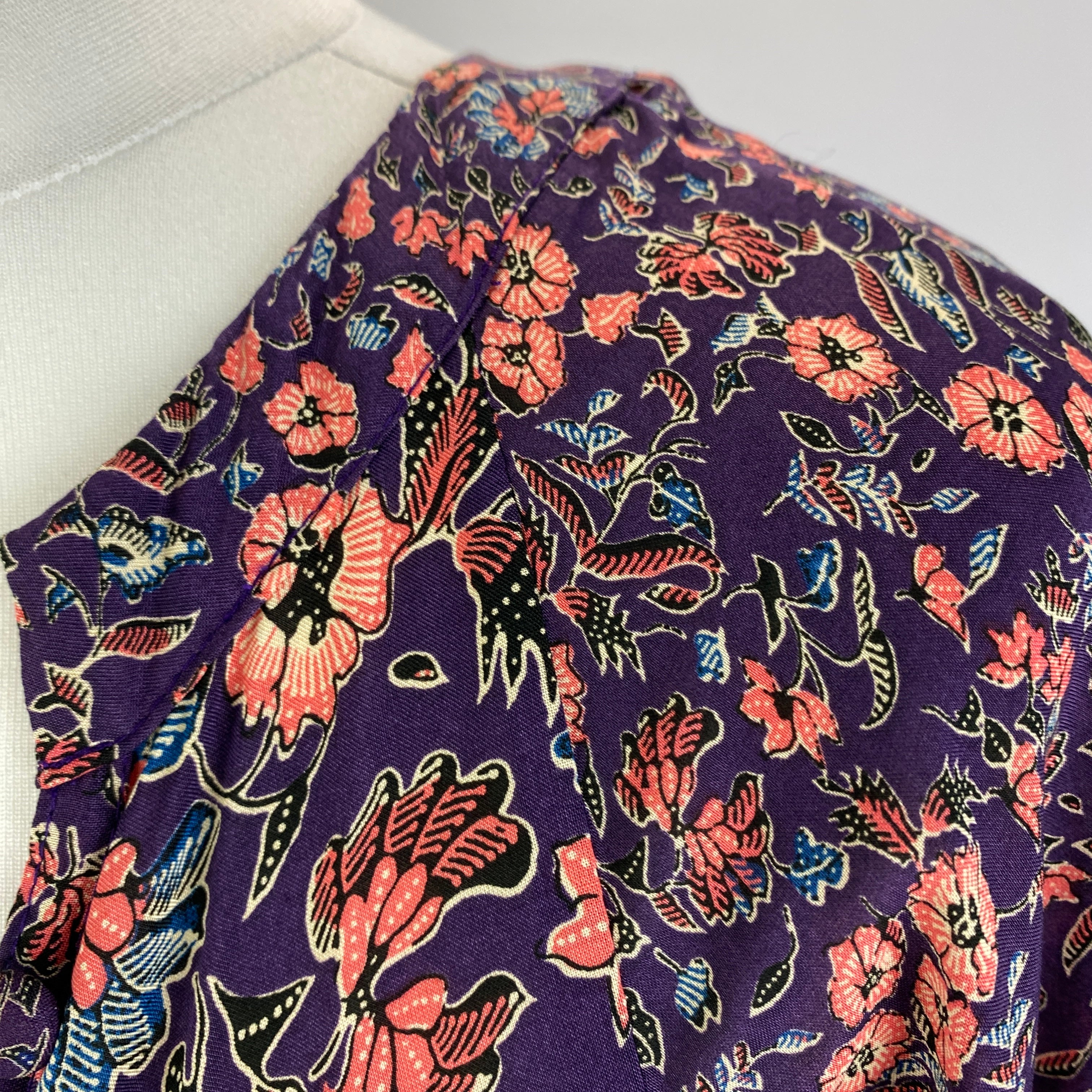Natalie Martin New £245 Purple & Pink Floral Maxi Dress M