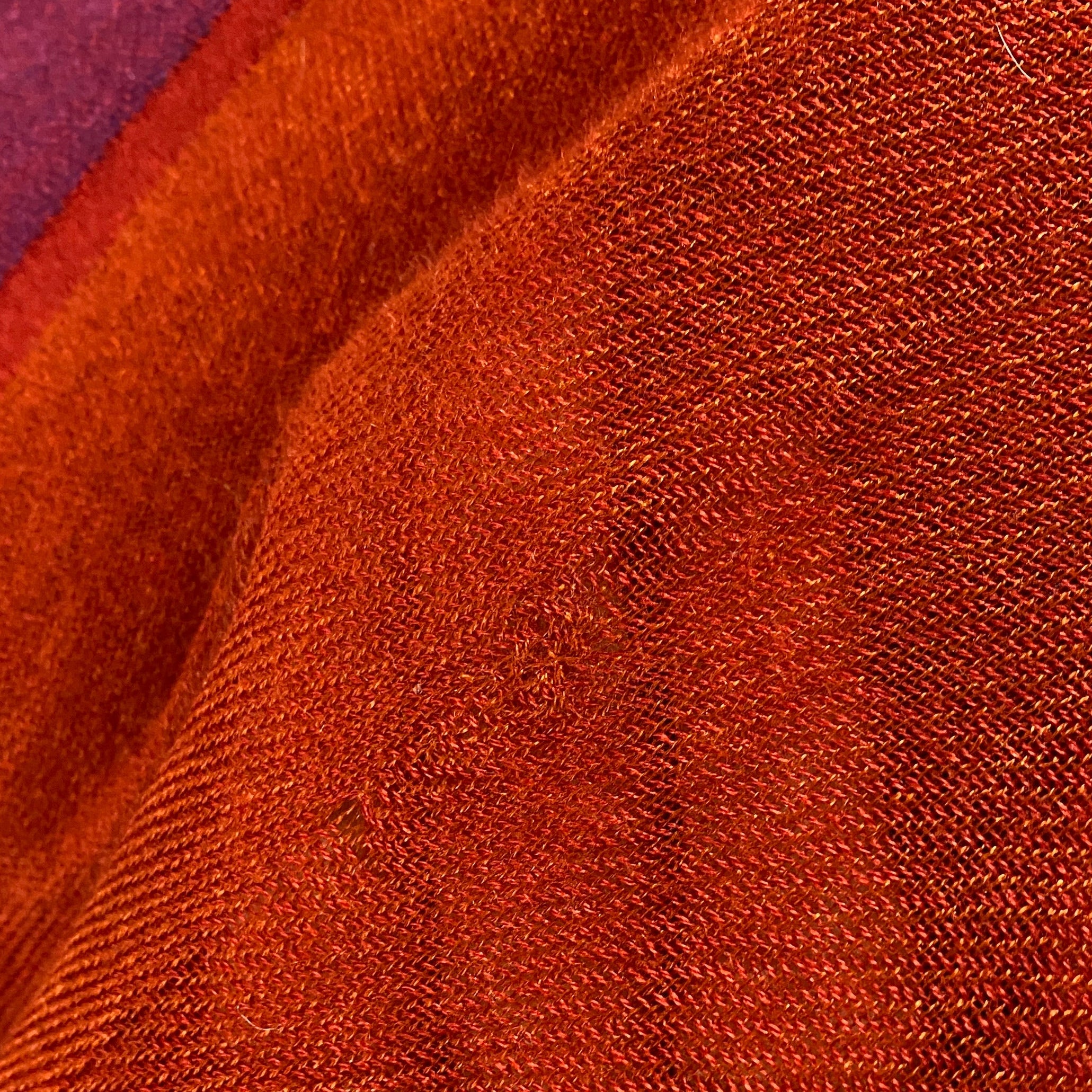 Loro Piana New Rust & Jade Cashmere & Silk Aylit Scarf