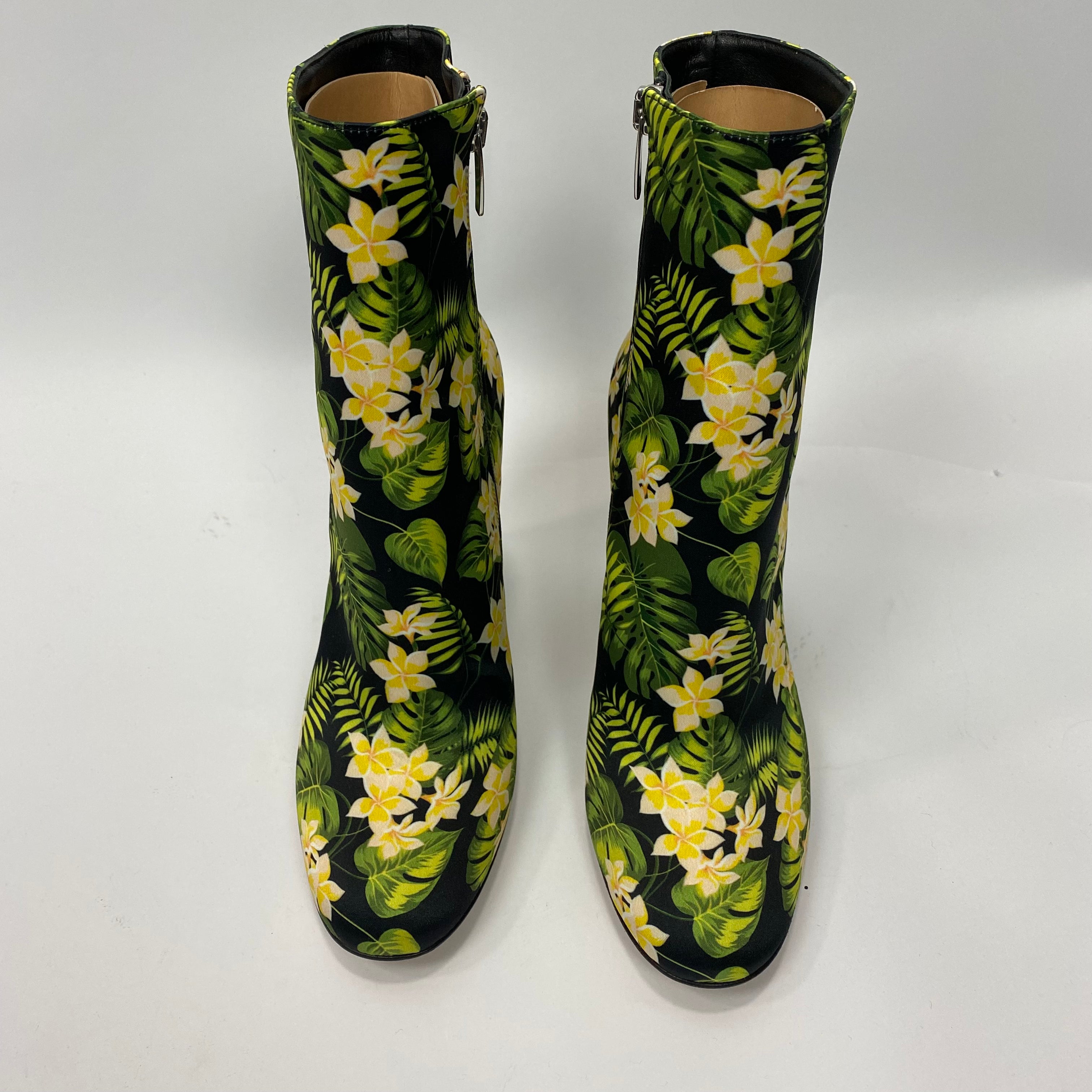 Gianvito Rossi Brand New £640 Floral Silk Ankle Boots 38