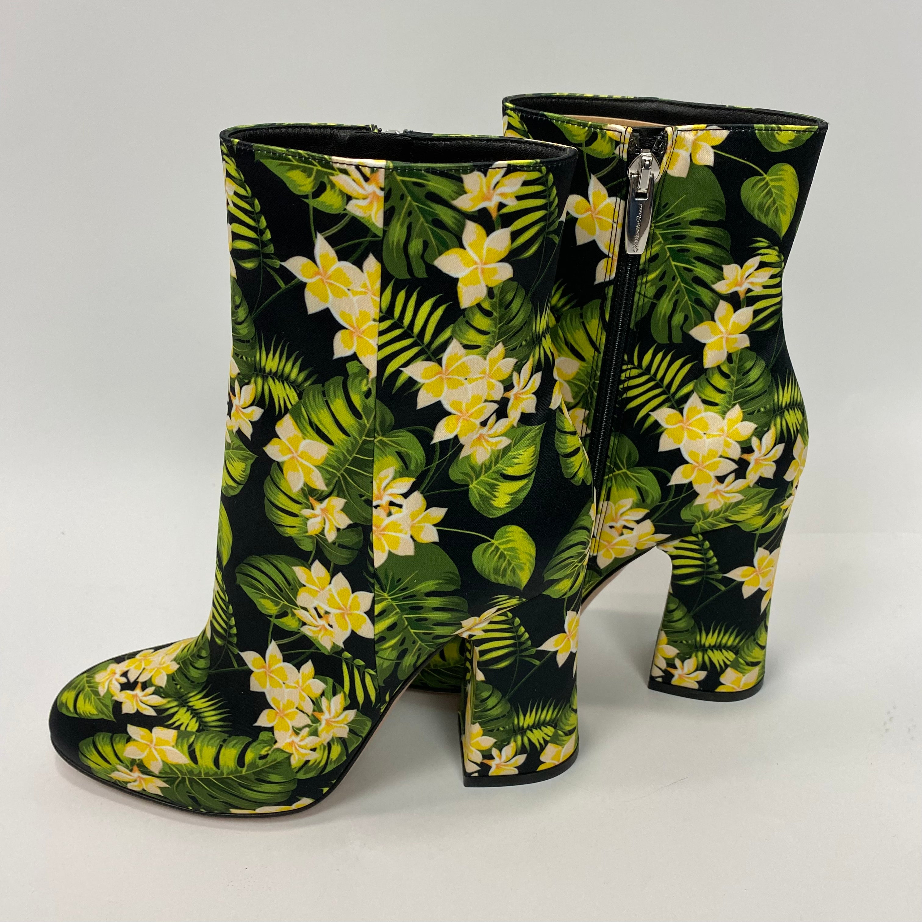 Gianvito Rossi Brand New £640 Floral Silk Ankle Boots 38