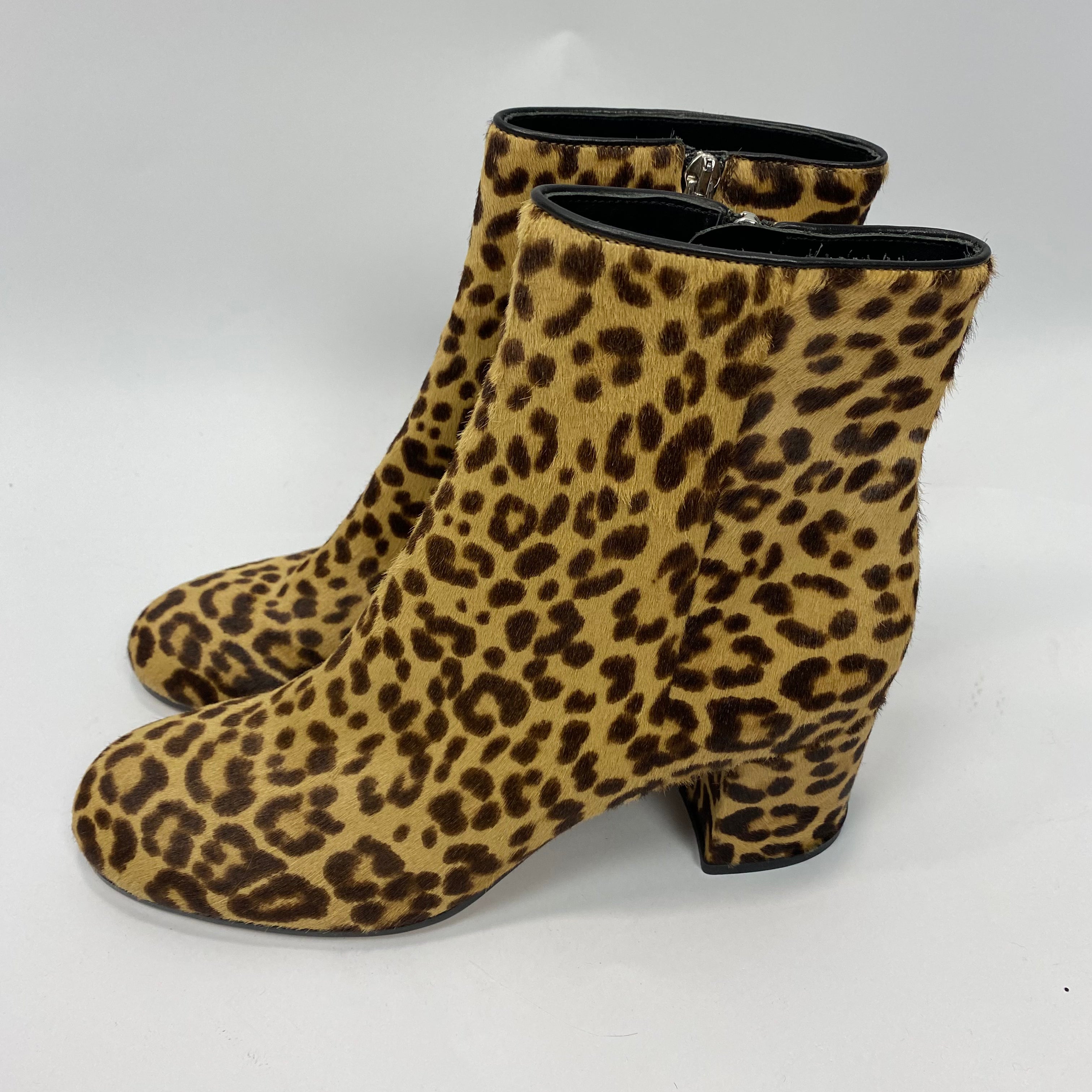 Gianvito Rossi New £910 Leopardprint Calfhair Ankle Boots 39