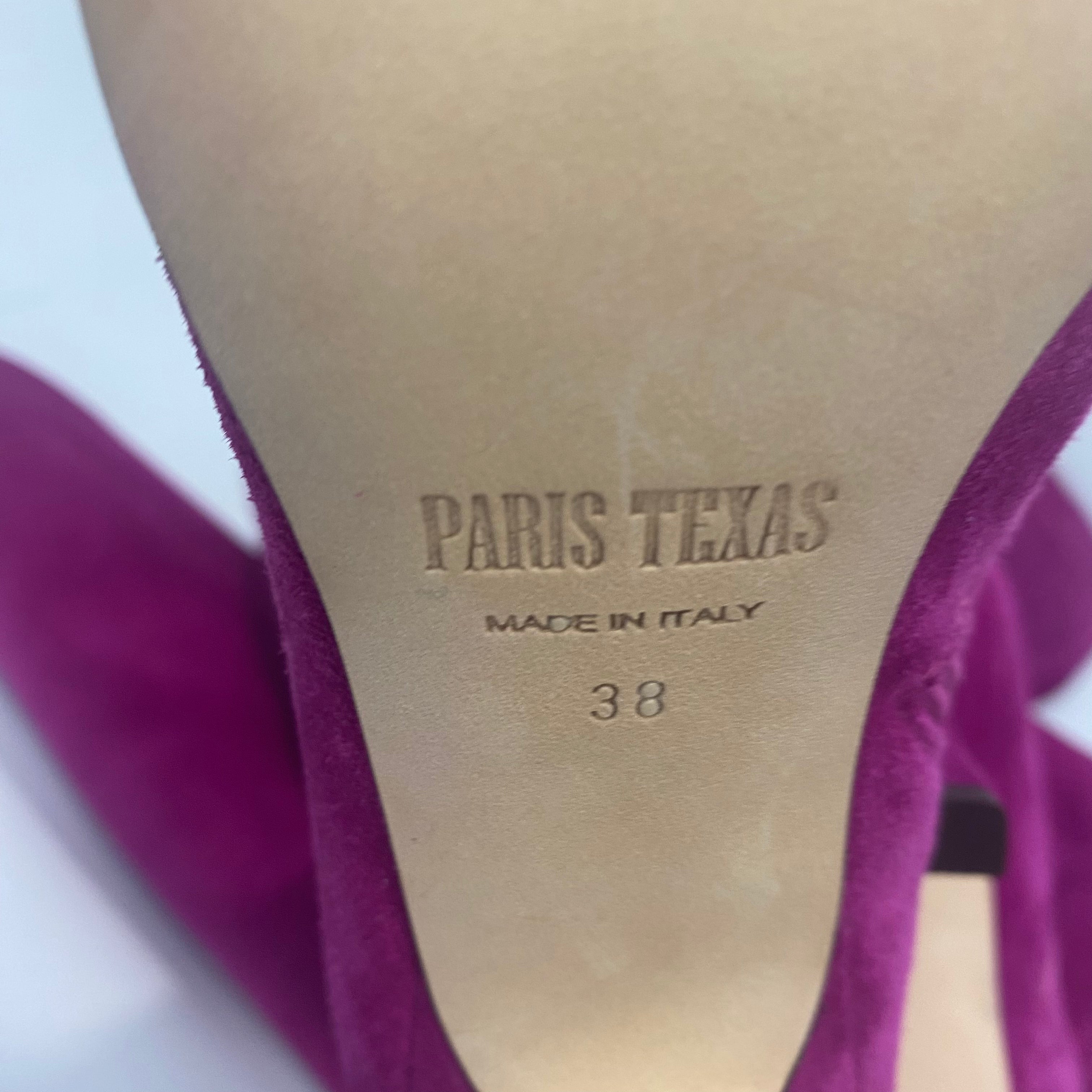 Paris Texas New £695 Fuchsia Suede OTK Boots 38