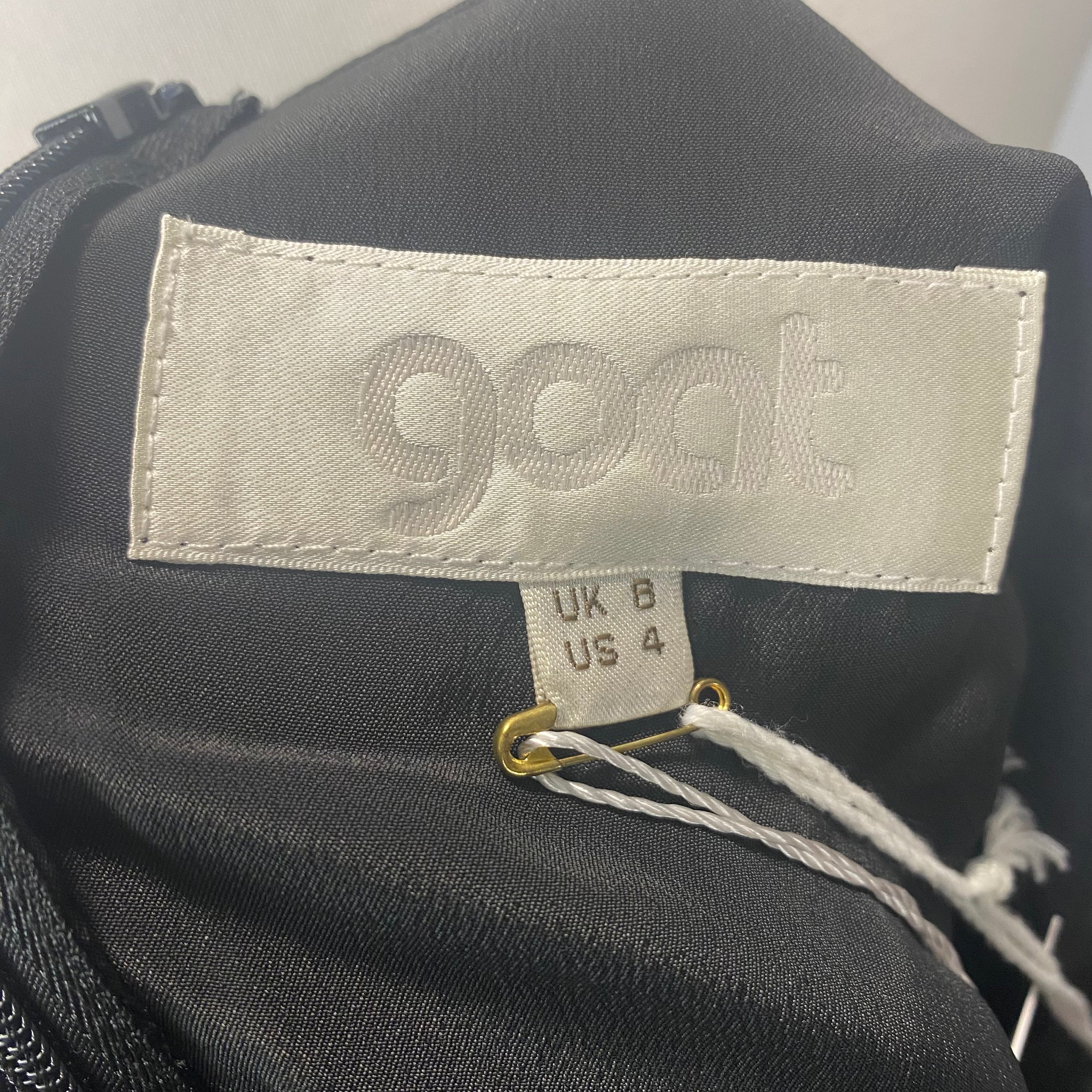 Goat New £680 Black Lace Pandora Midi Dress XS