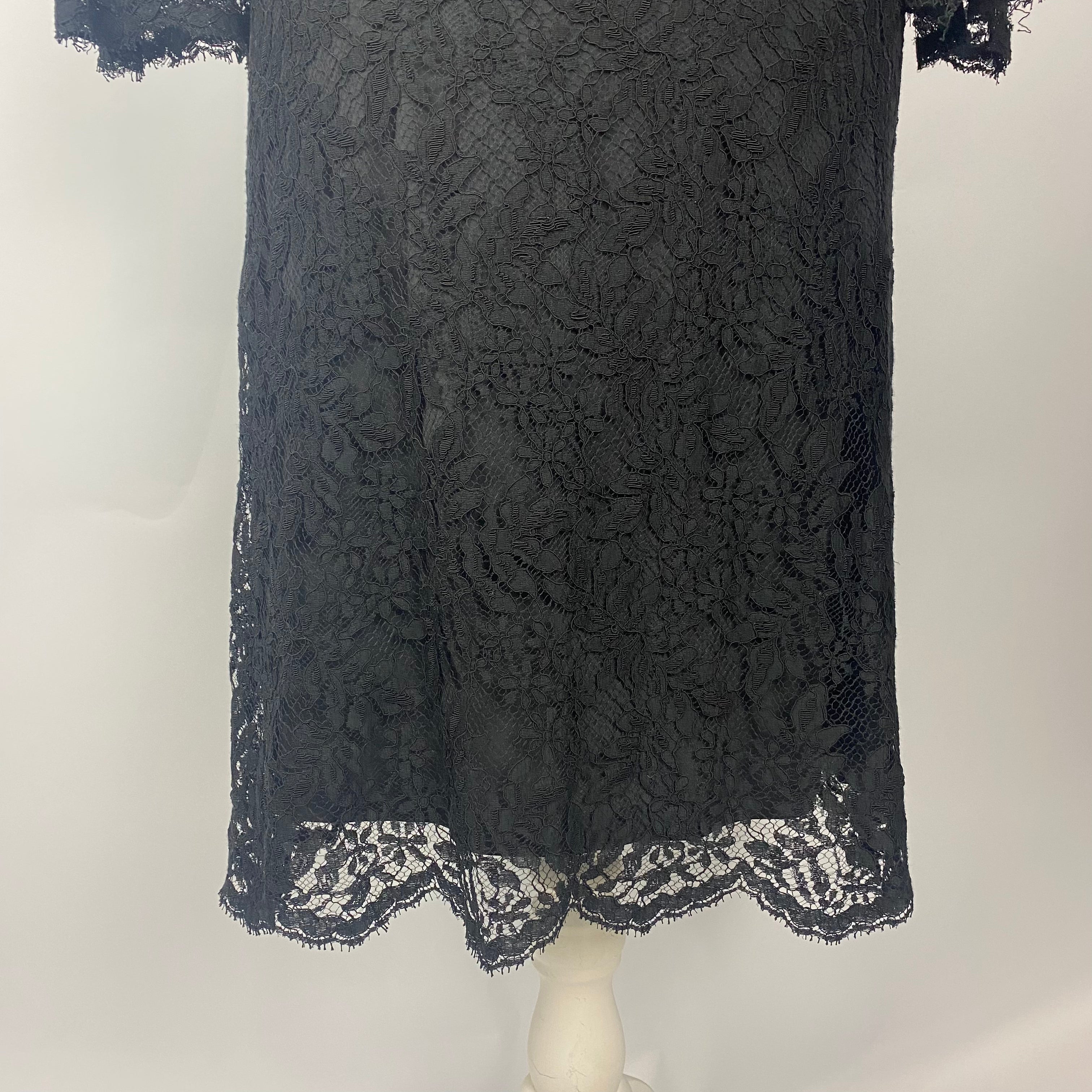Goat New £680 Black Lace Pandora Midi Dress XS