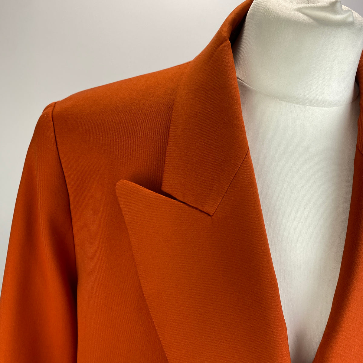 Joseph £645 Pumpkin Stretch Wool Jaden Jacket L