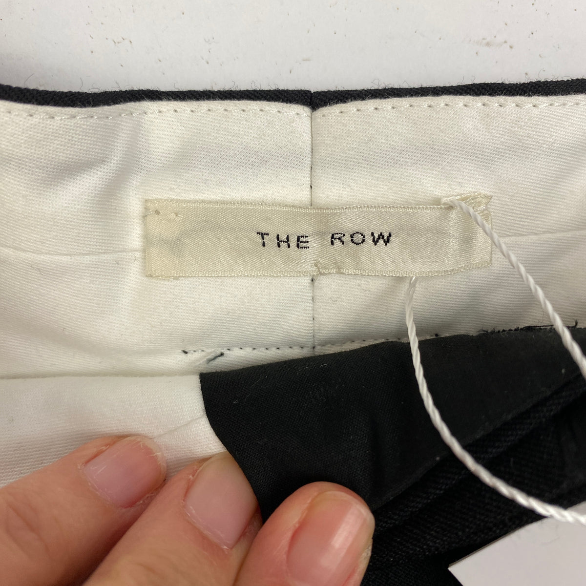 The Row New £1390 Black Wool Gabardine Pleat Pants XXS