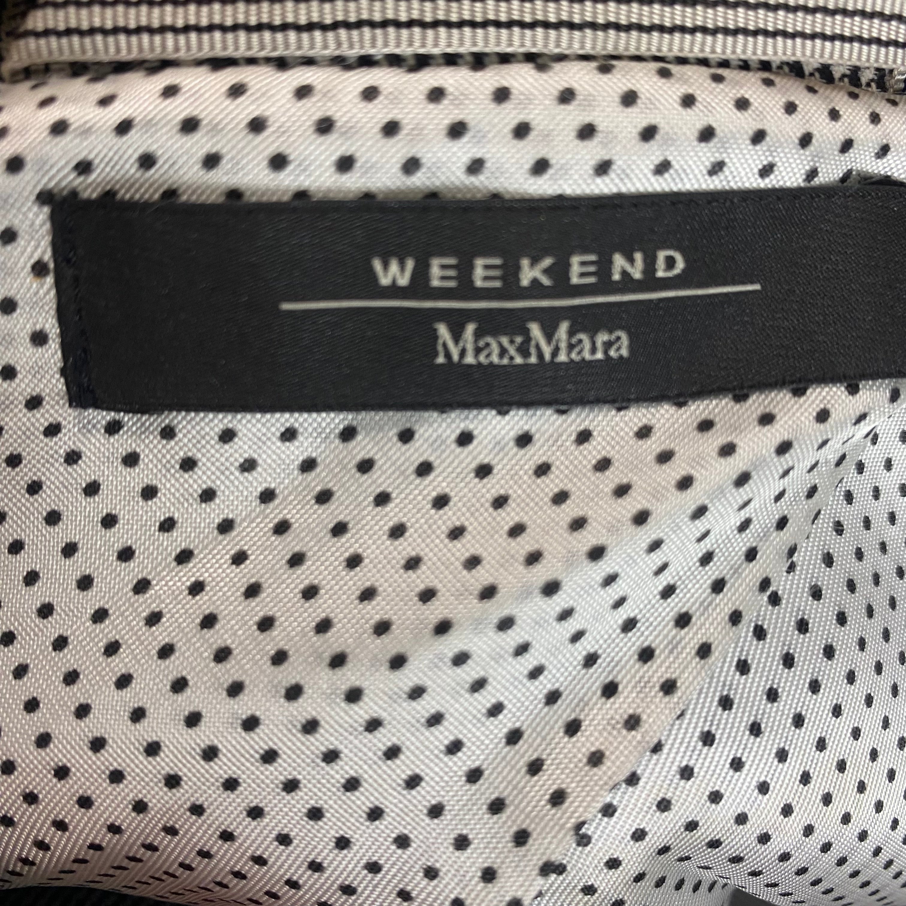Weekend Max Mara Monochrome Prince of Wales Check Jacket S