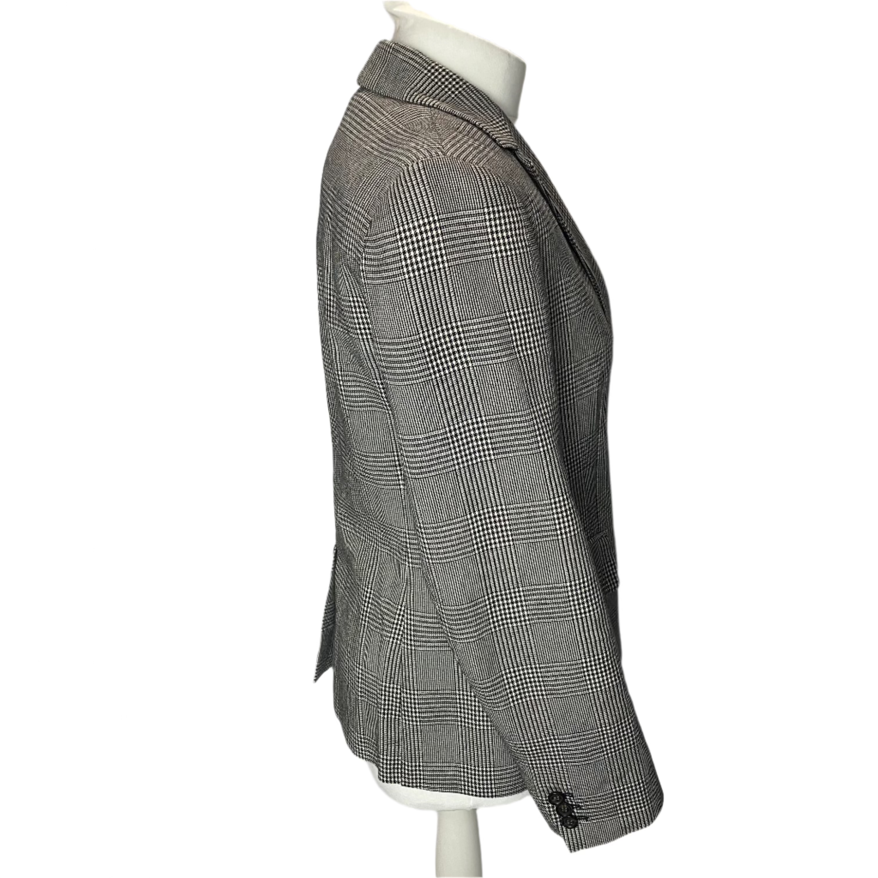 Weekend Max Mara Monochrome Prince of Wales Check Jacket S