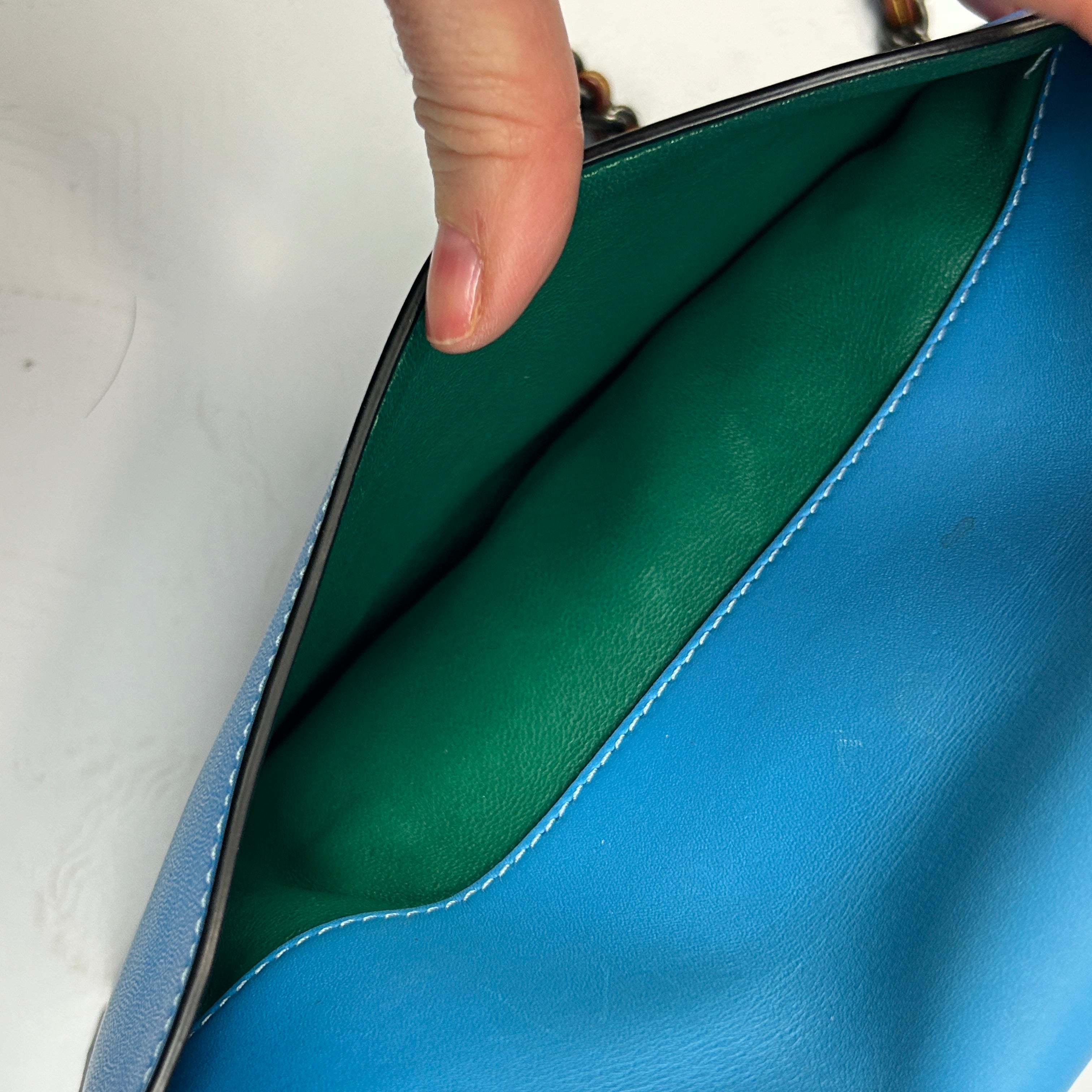 Coach £450 Azure Blue Ombre Dinky 24 Crossbody Bag