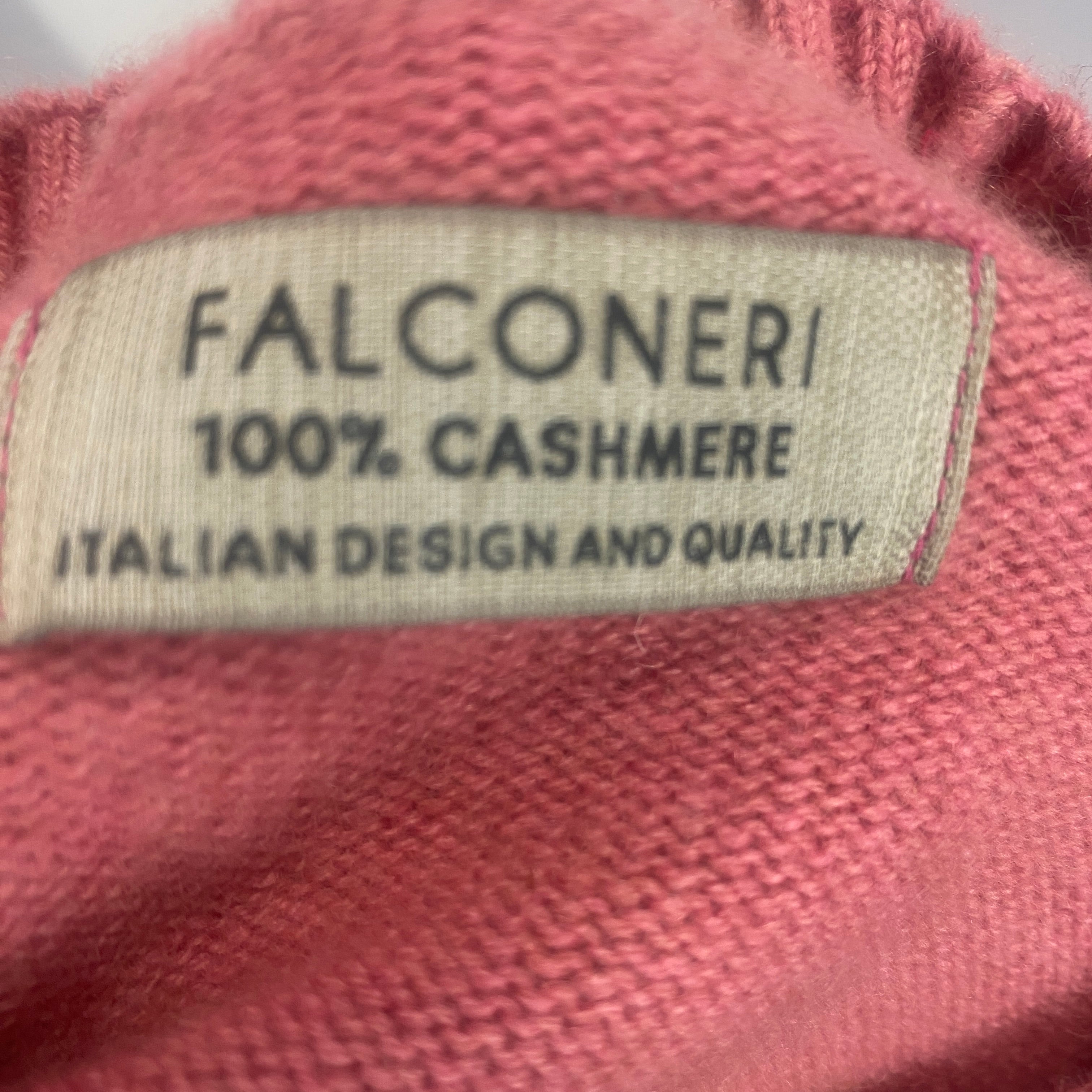 Falconeri Rose Pink Pure Cashmere Sweater M
