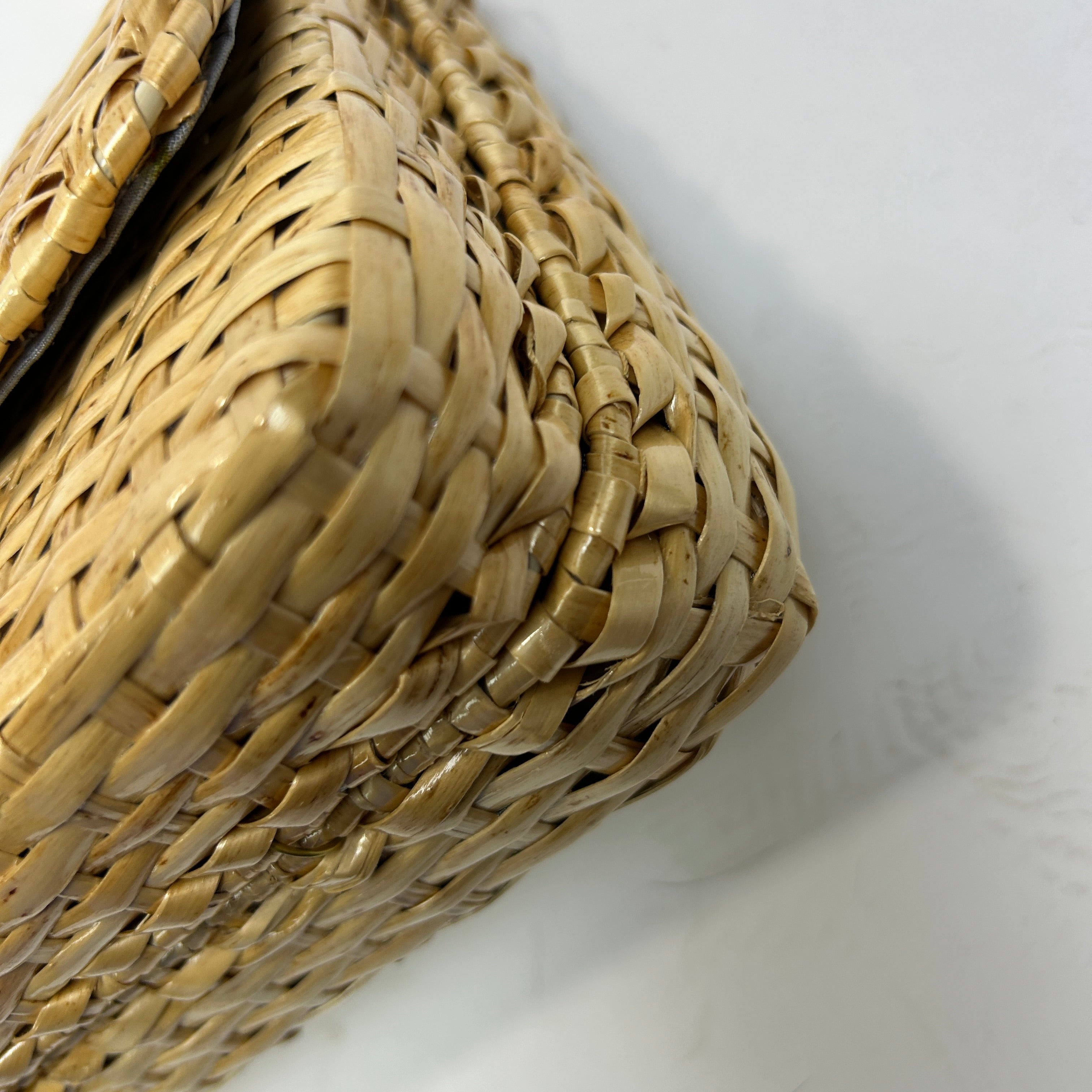 Gucci Glazed Wicker Small Cestino Shoulderbag