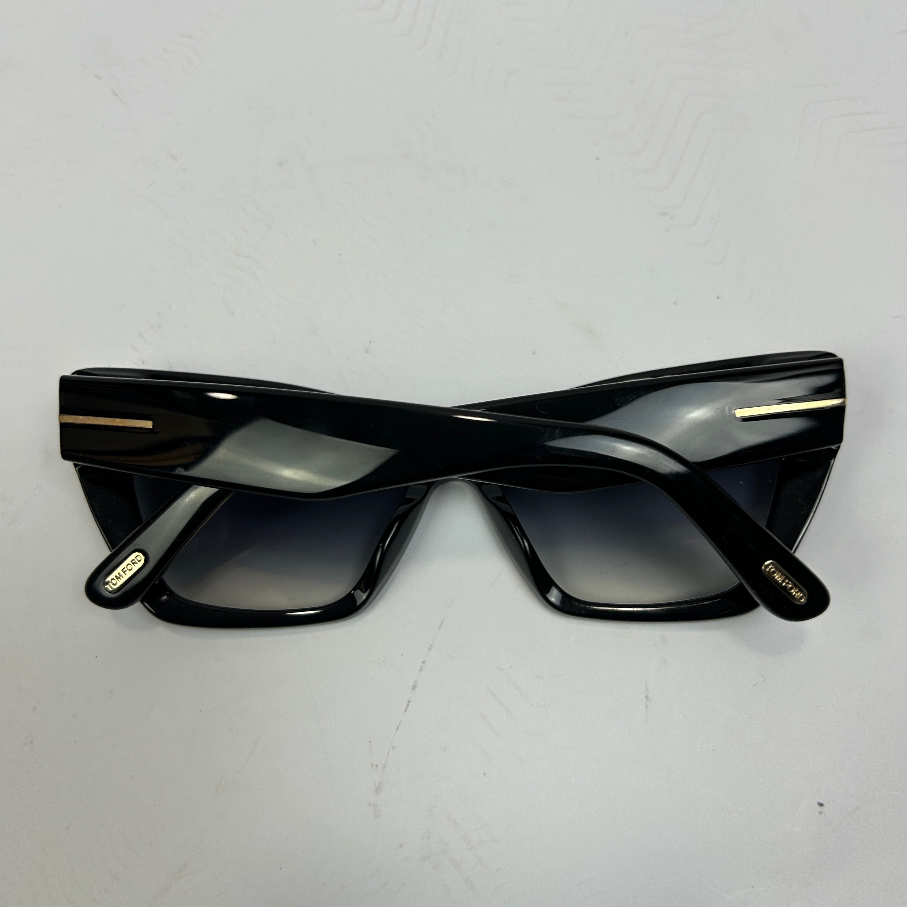 Tom Ford £320 Black Wyatt Cats Eye Sunglasses