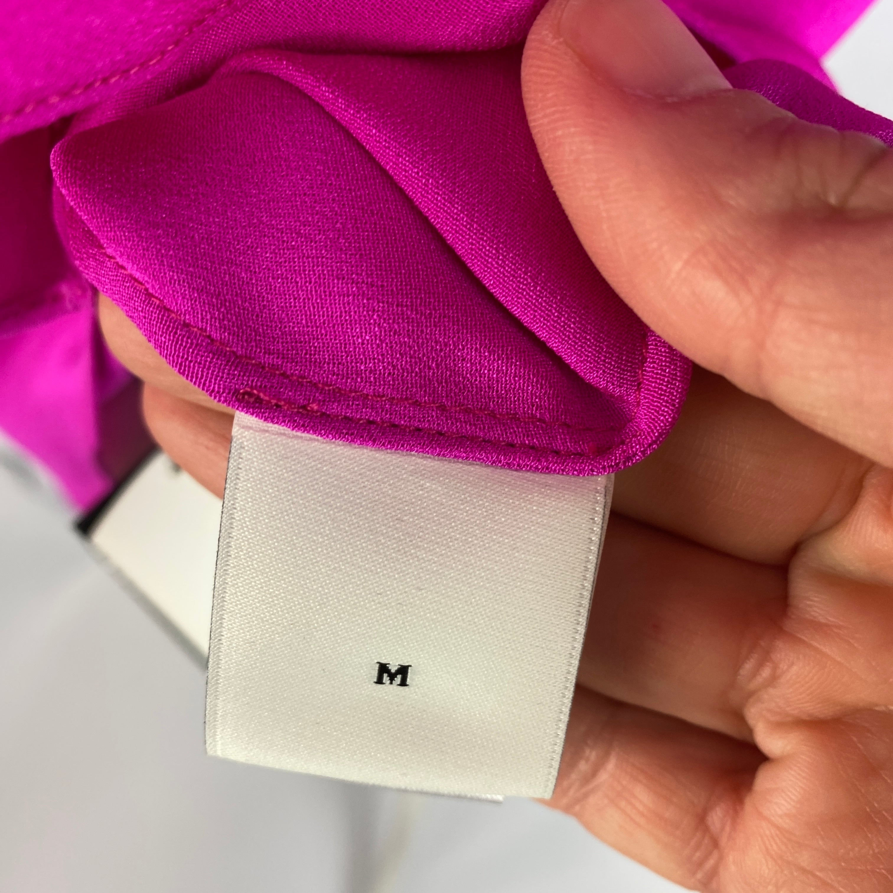 Adam Lippes New £900 Hot Pink Crepe Dolman Top M