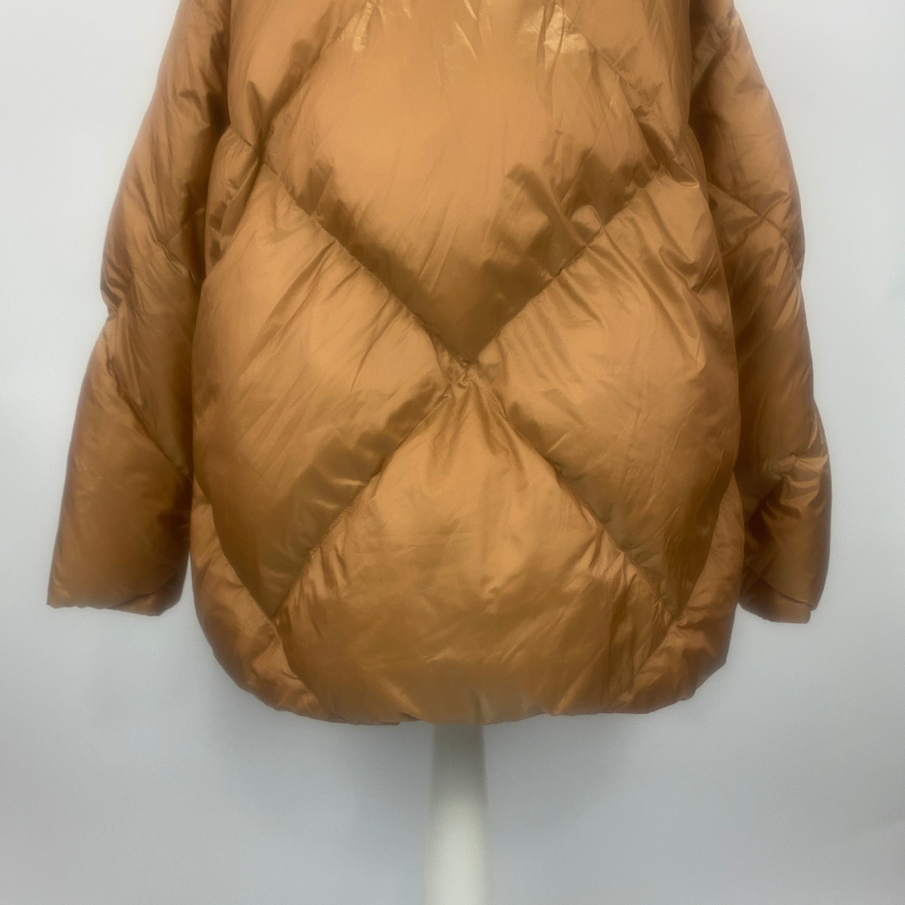 Herno £595 Copper Padded Down Coat L