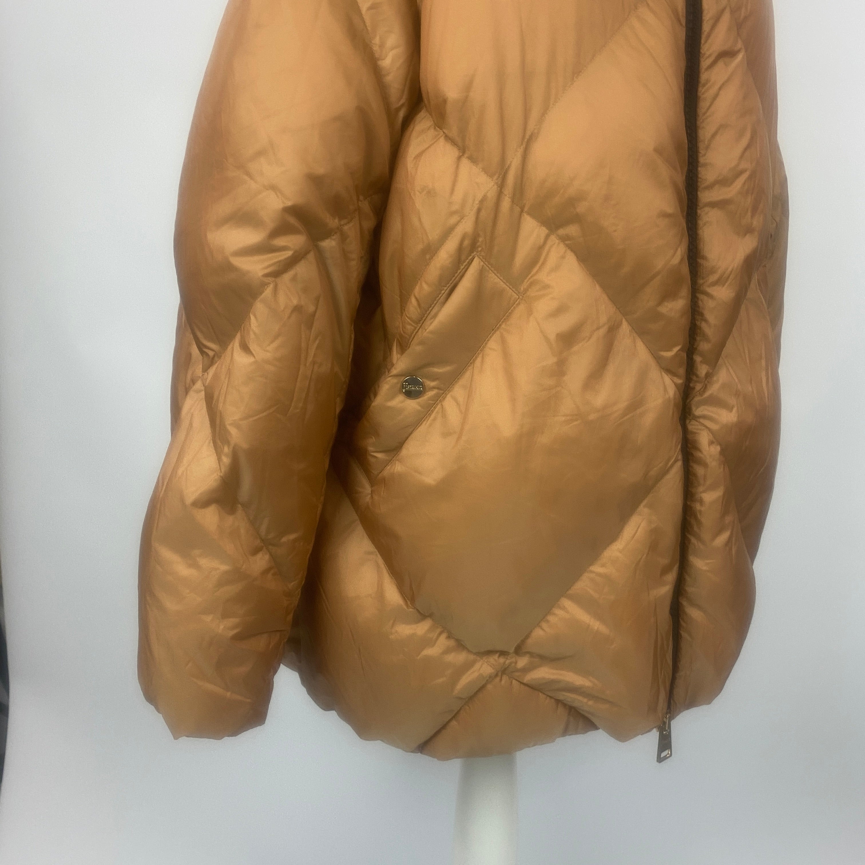 Herno £595 Copper Padded Down Coat L