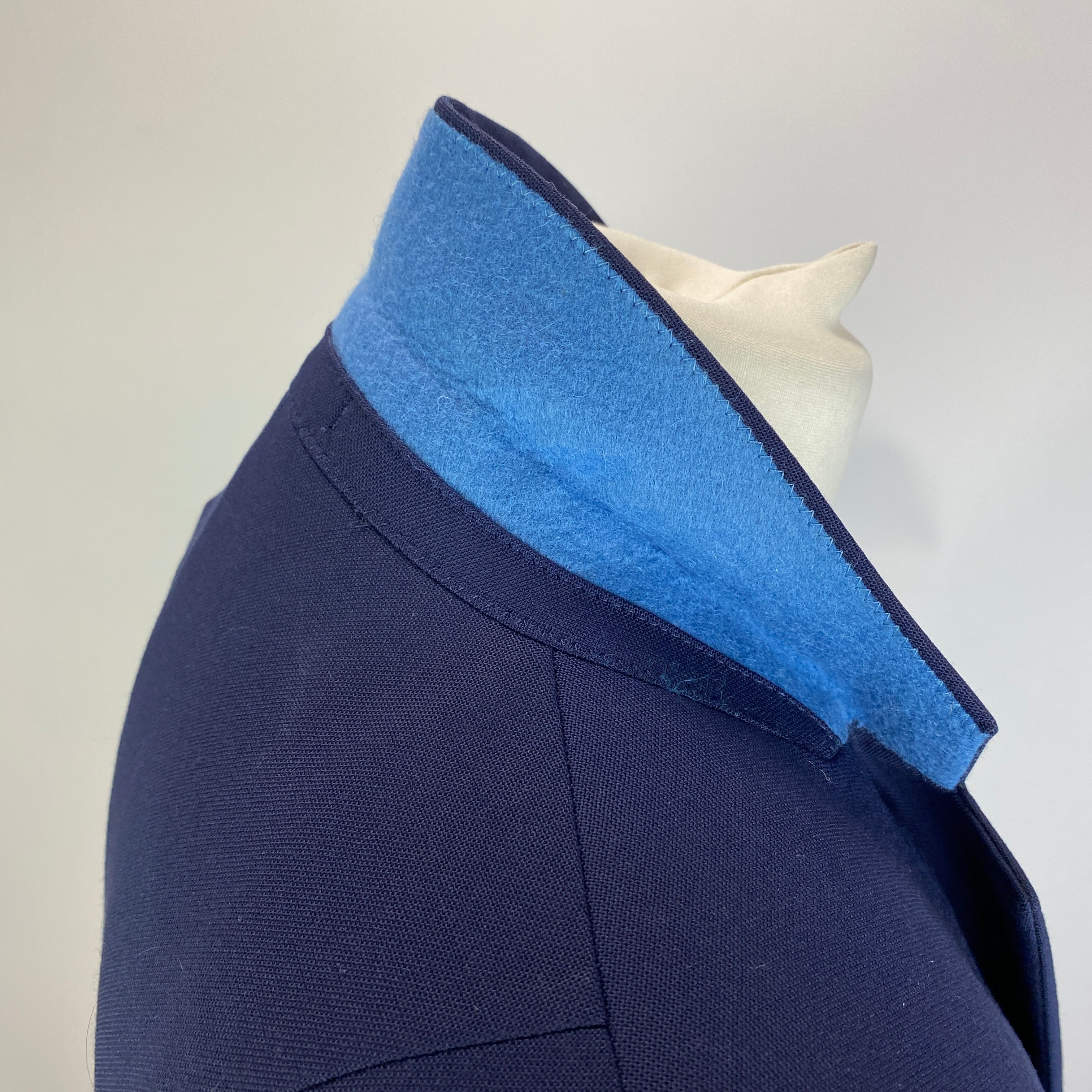 Paul Smith Navy Wool Skinny Lapel Long Jacket M
